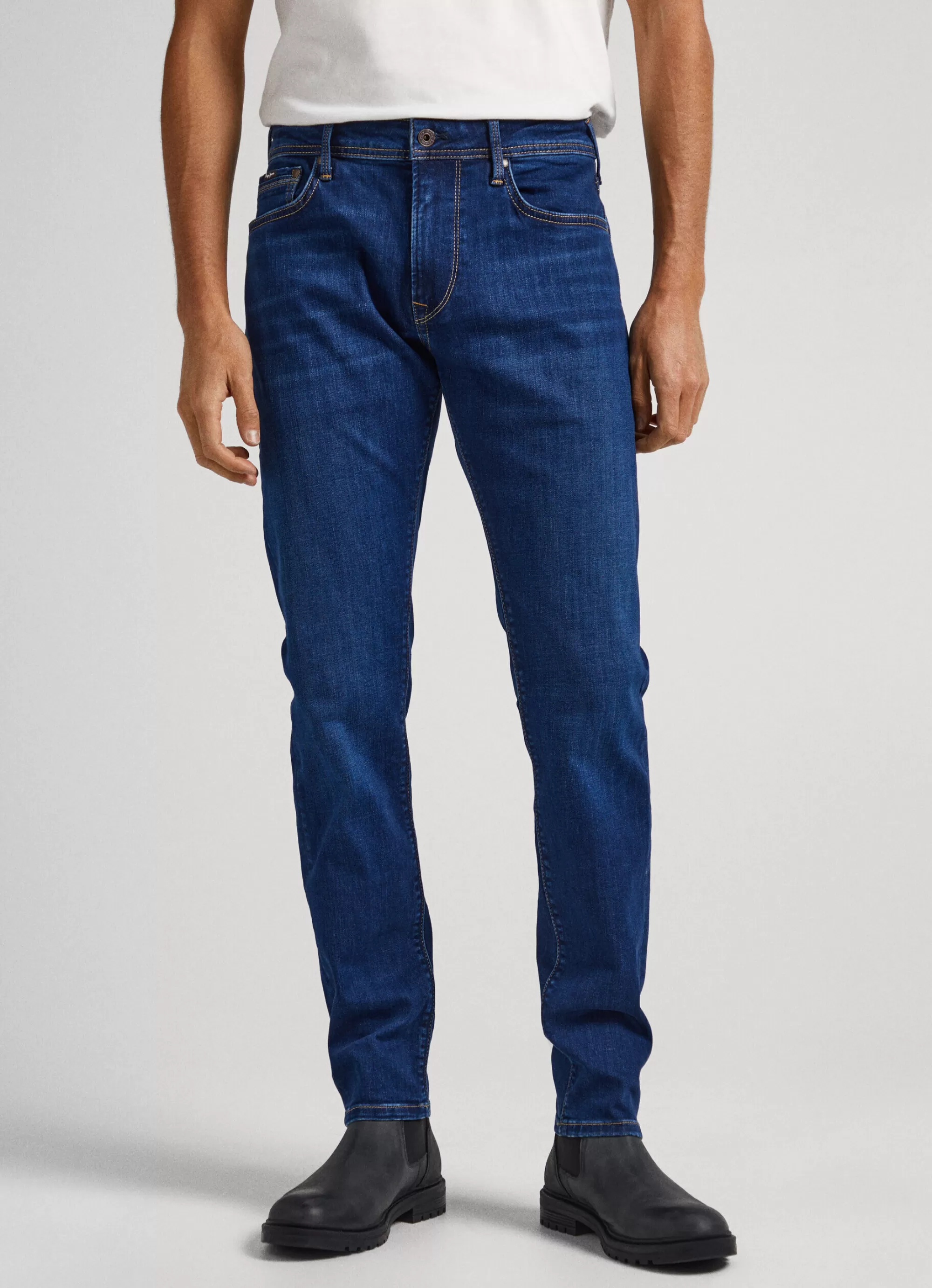 Homem Pepe Jeans Regular>Jeans Stanley Fit Mid Rise