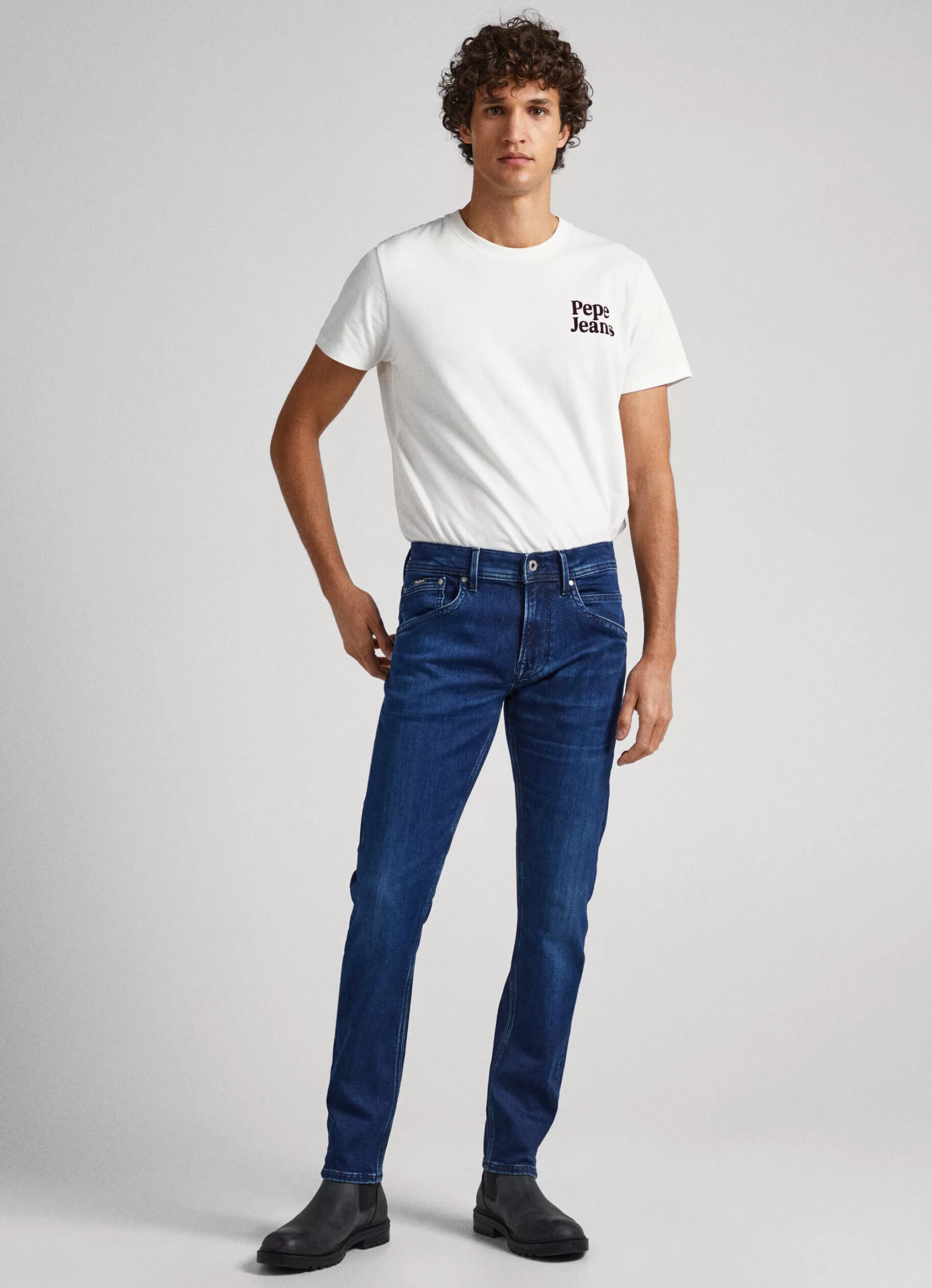 Homem Pepe Jeans Regular>Jeans Track Fit Regular Rise