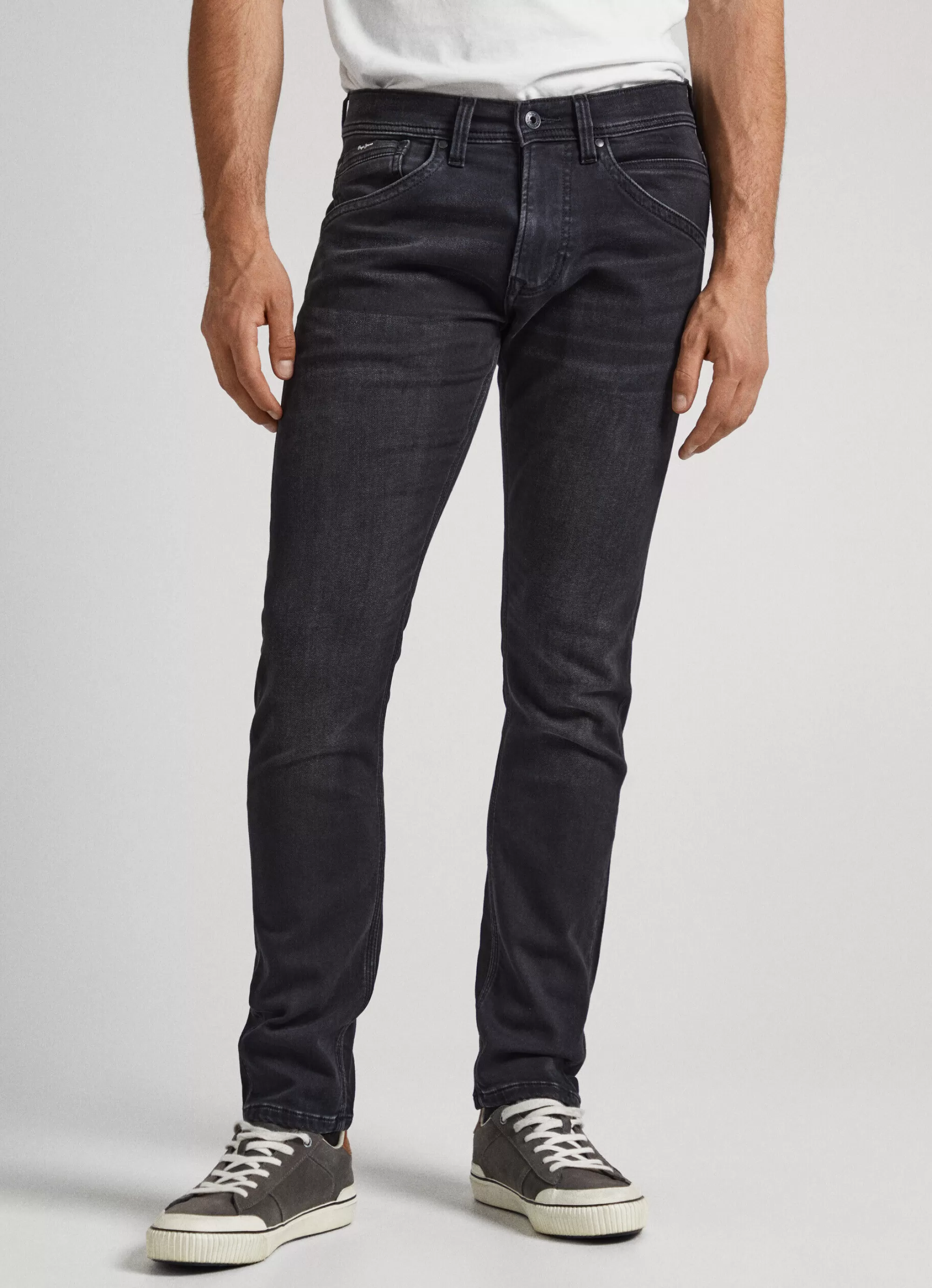 Homem Pepe Jeans Regular>Jeans Track Regular Fit Mid Rise