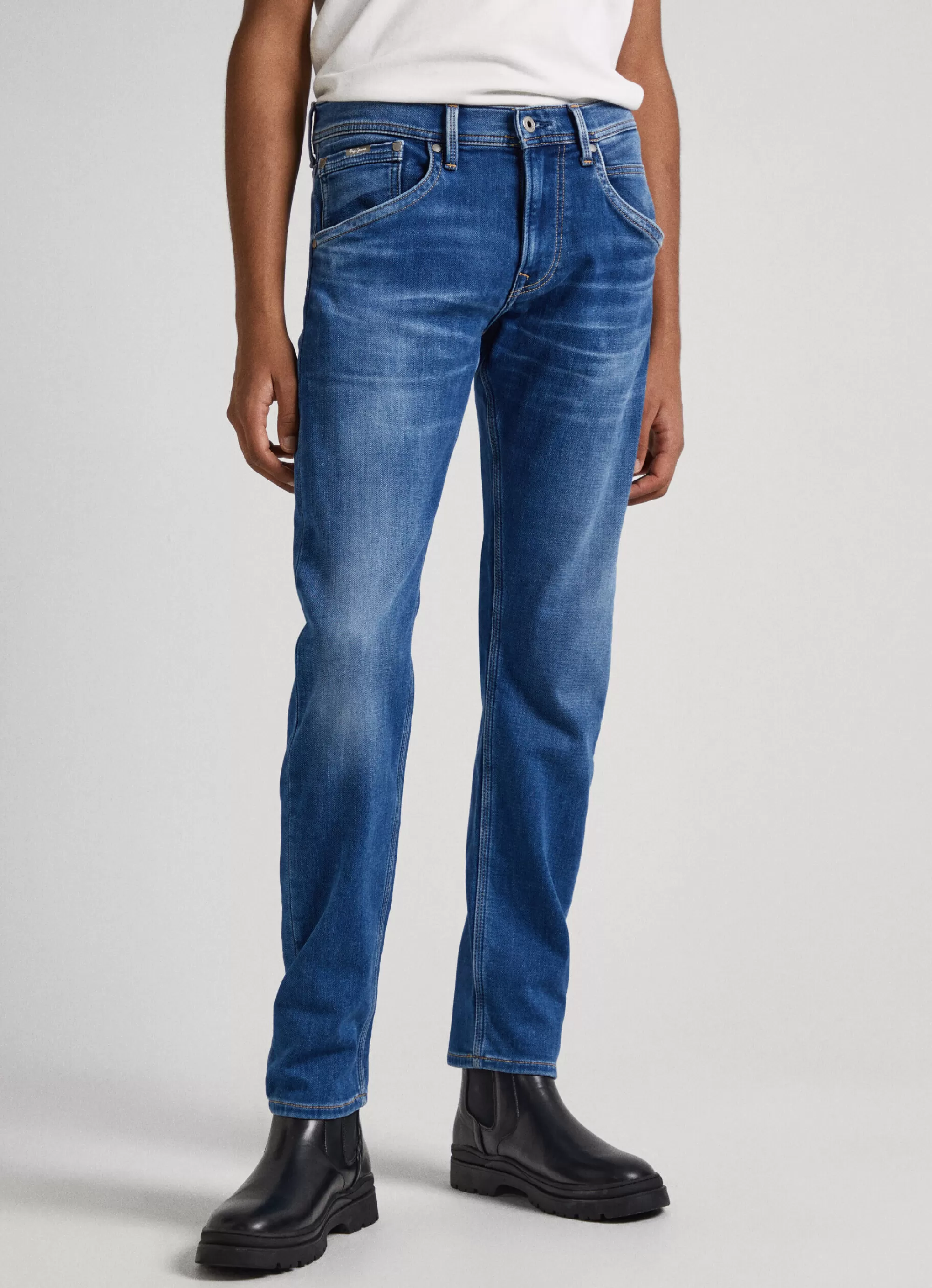 Homem Pepe Jeans Trends>Jeans Track Regular Fit Mid Rise