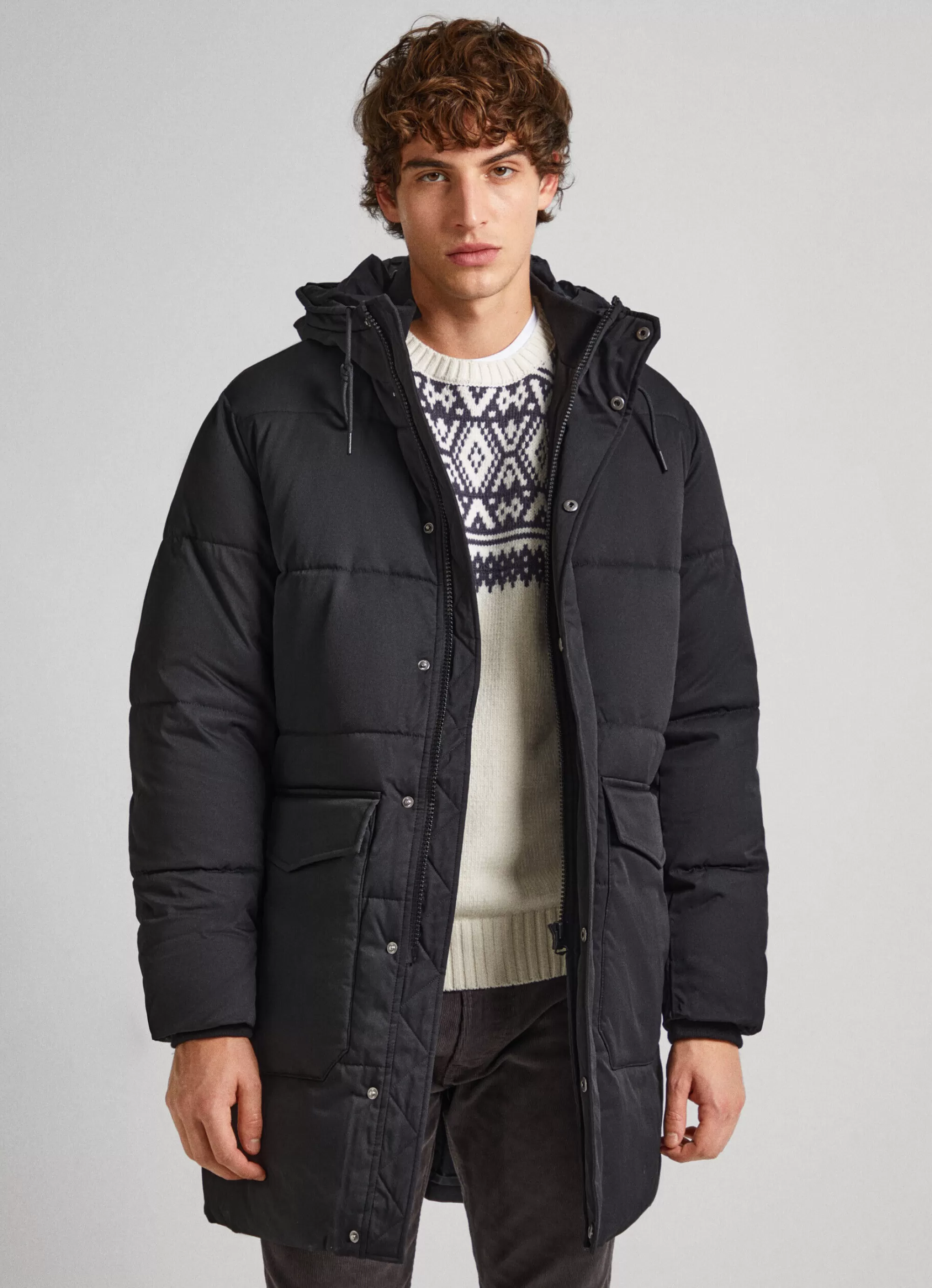 Homem Pepe Jeans Casaco E Jaquetas>Parka Acolchoado Com Capuz