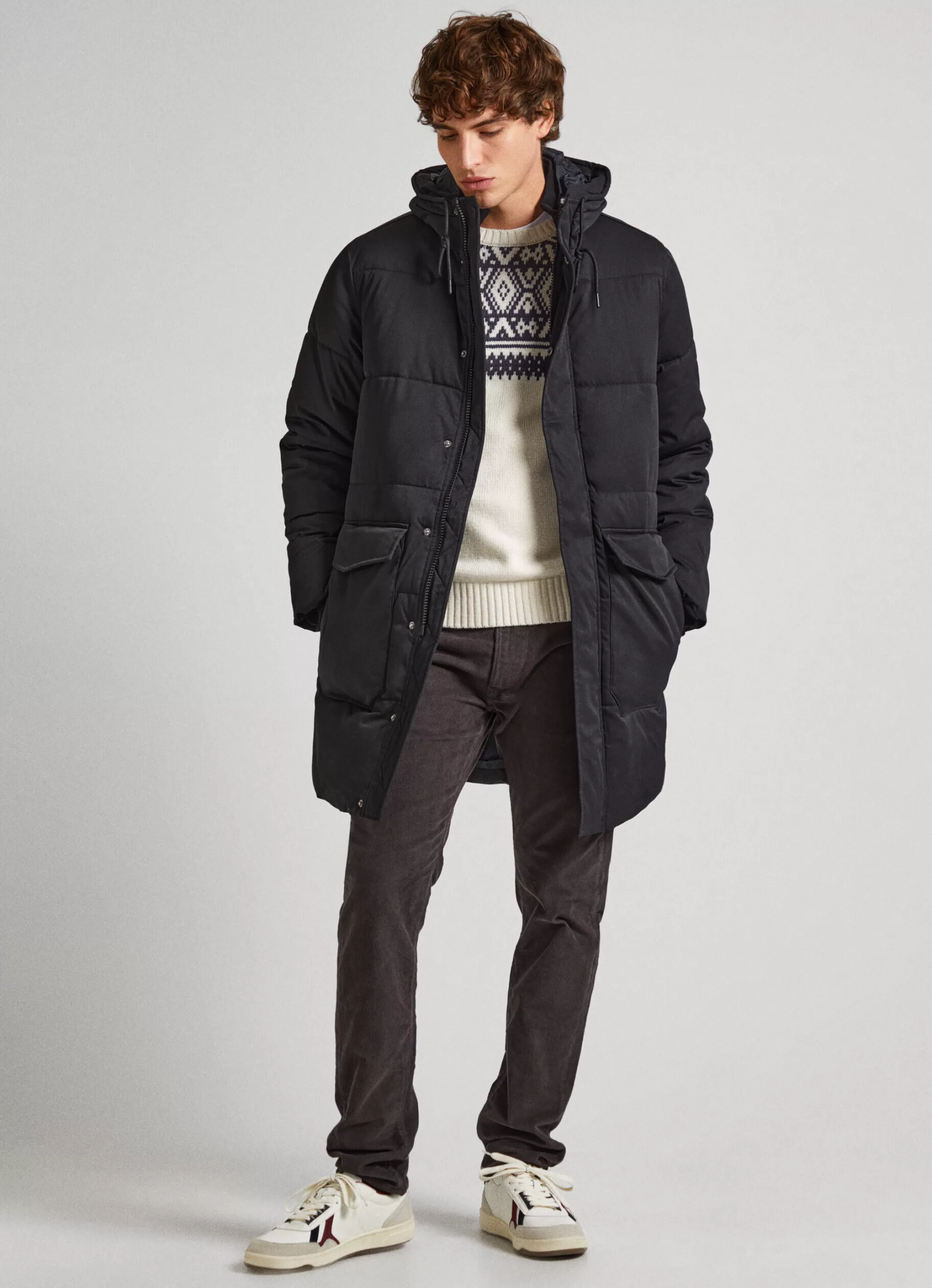 Homem Pepe Jeans Casaco E Jaquetas>Parka Acolchoado Com Capuz