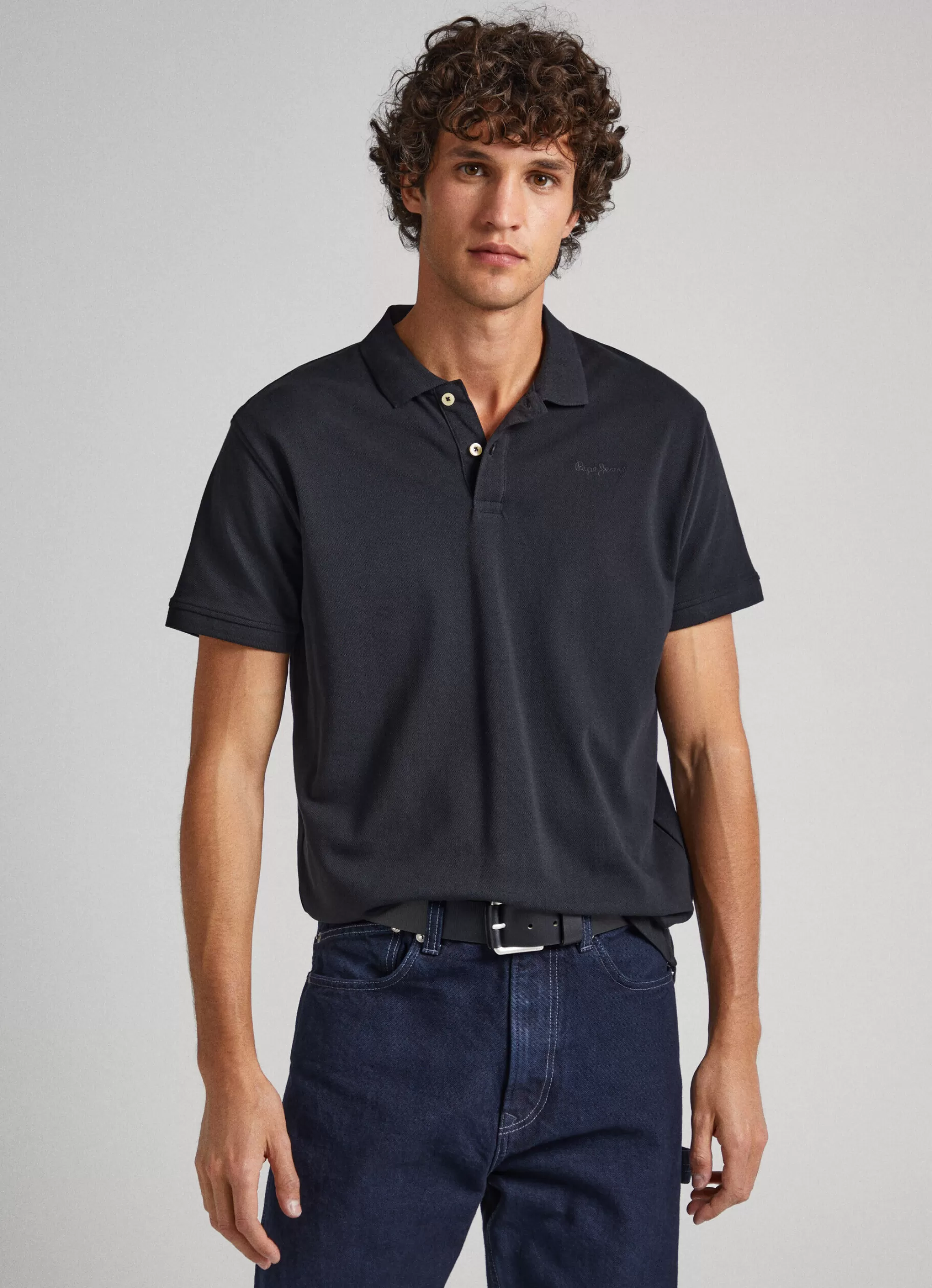 Homem Pepe Jeans Polos>Polo Algodao Piquet Com Logo