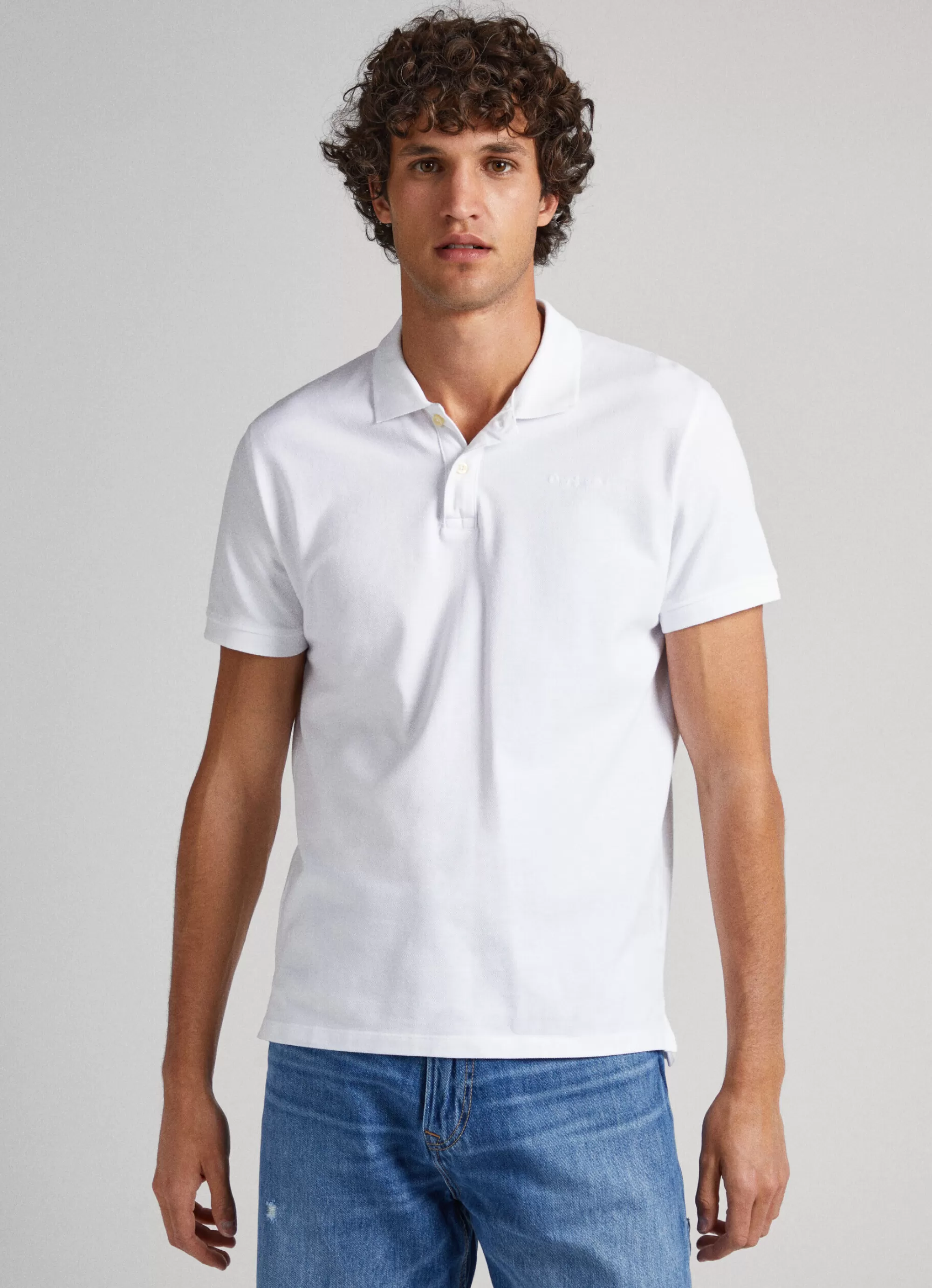 Homem Pepe Jeans Polos>Polo Algodao Piquet Com Logo