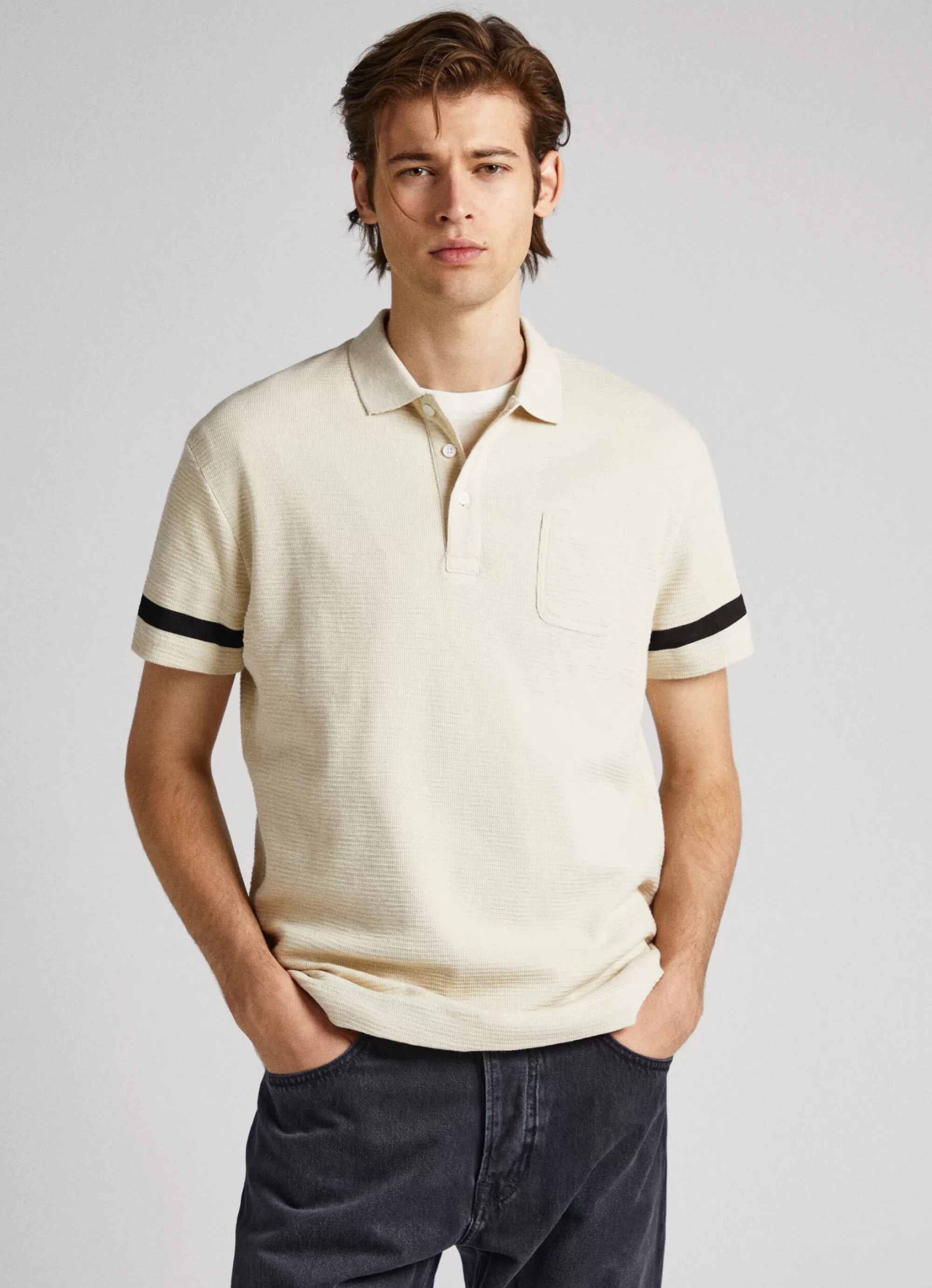 Homem Pepe Jeans Polos>Polo De Malha Waffle