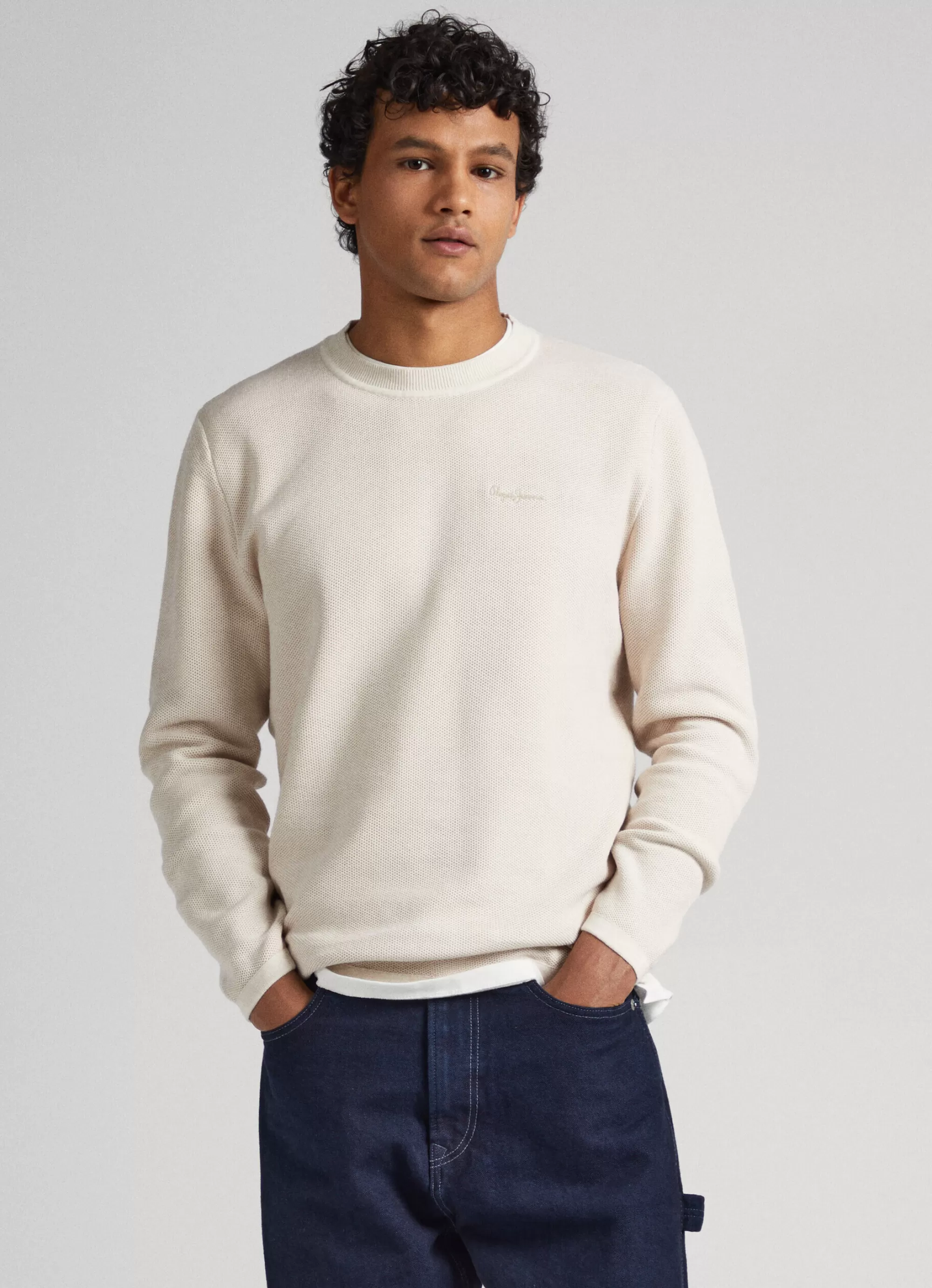 Homem Pepe Jeans Malhas>Sweater Com Logo Estampado