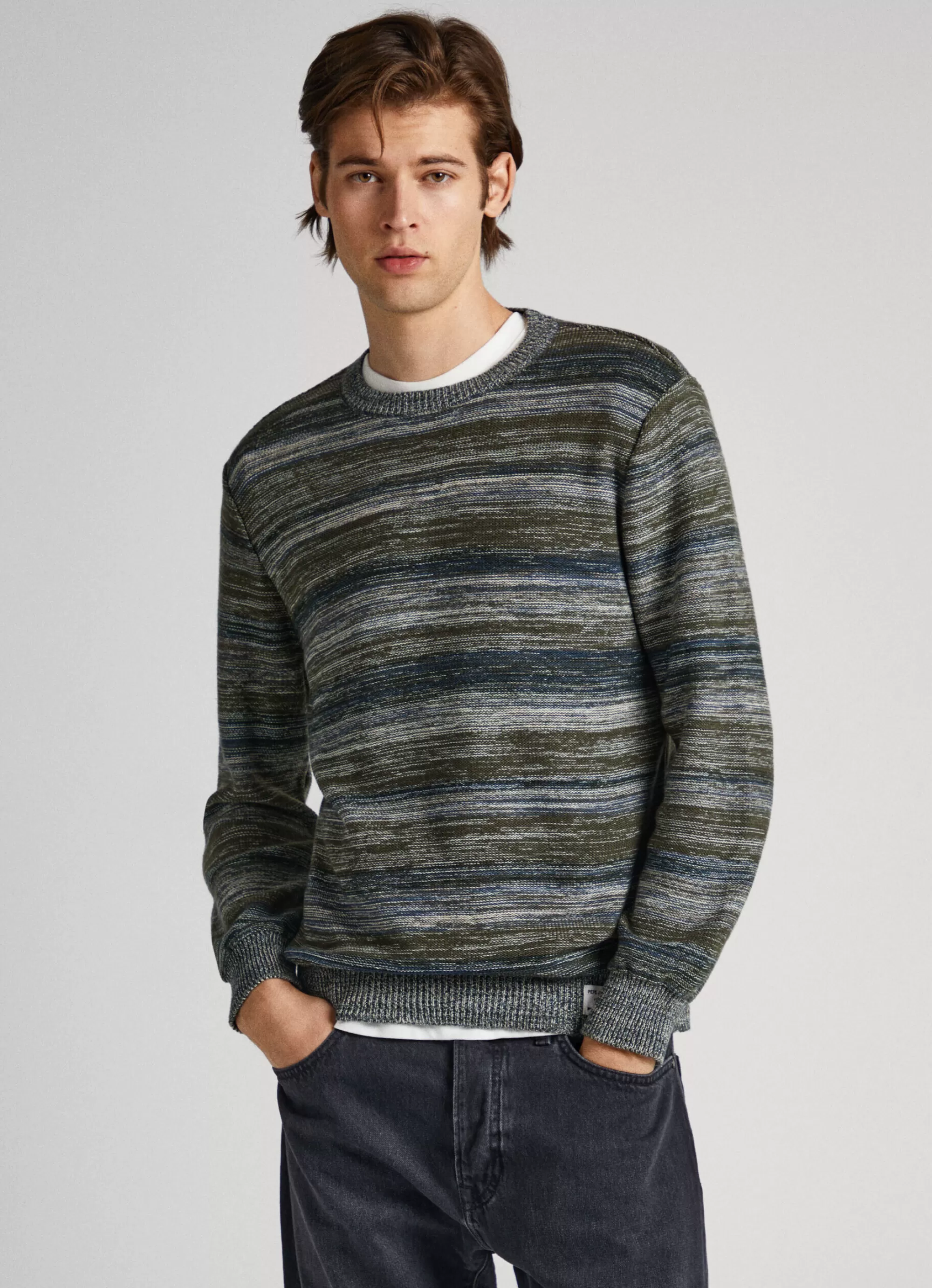 Homem Pepe Jeans Malhas>Sweater Com Padrao As Riscas