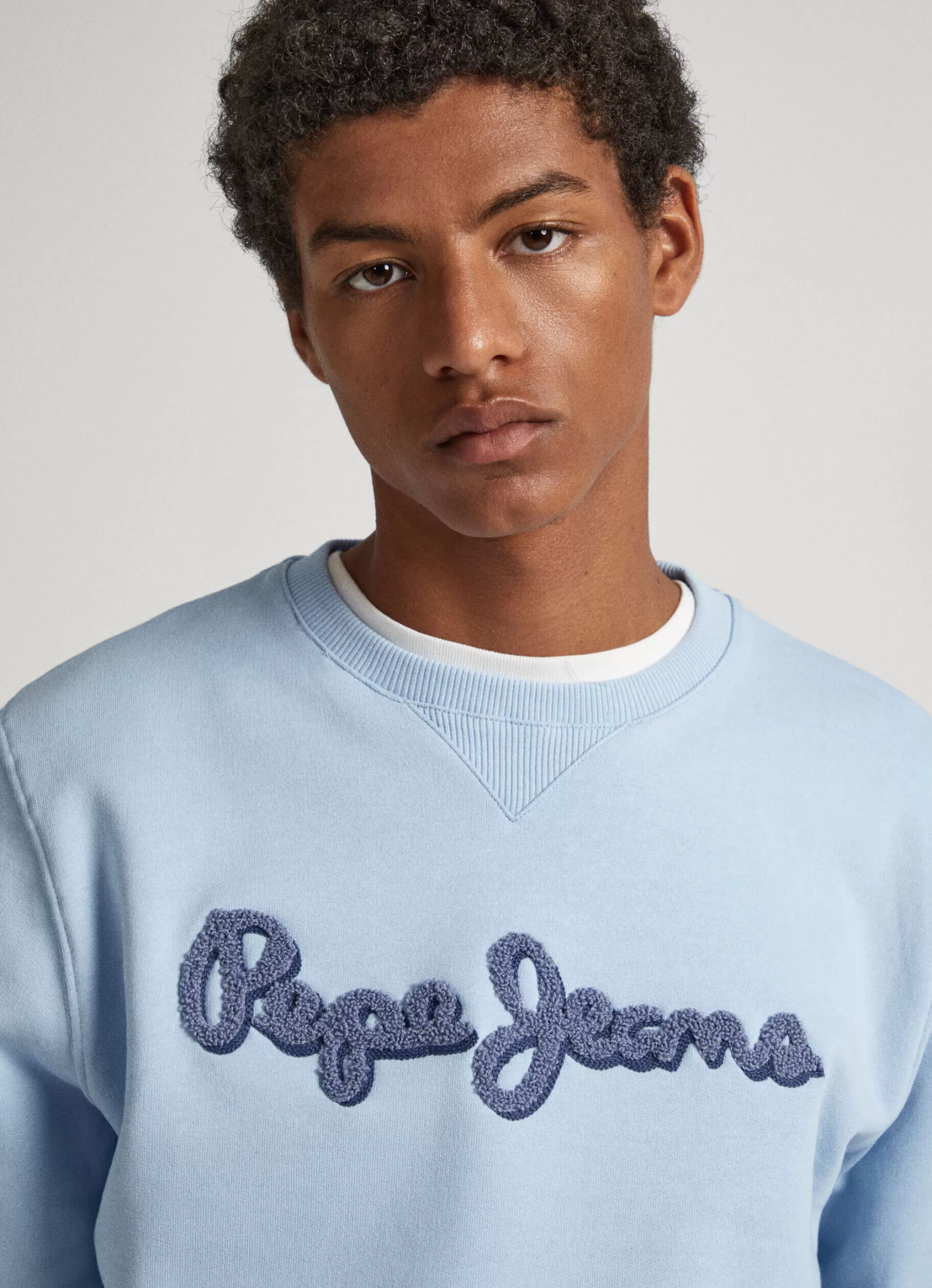 Homem Pepe Jeans Sweatshirts>Sweatshirt Algodao Com Logo Bordado