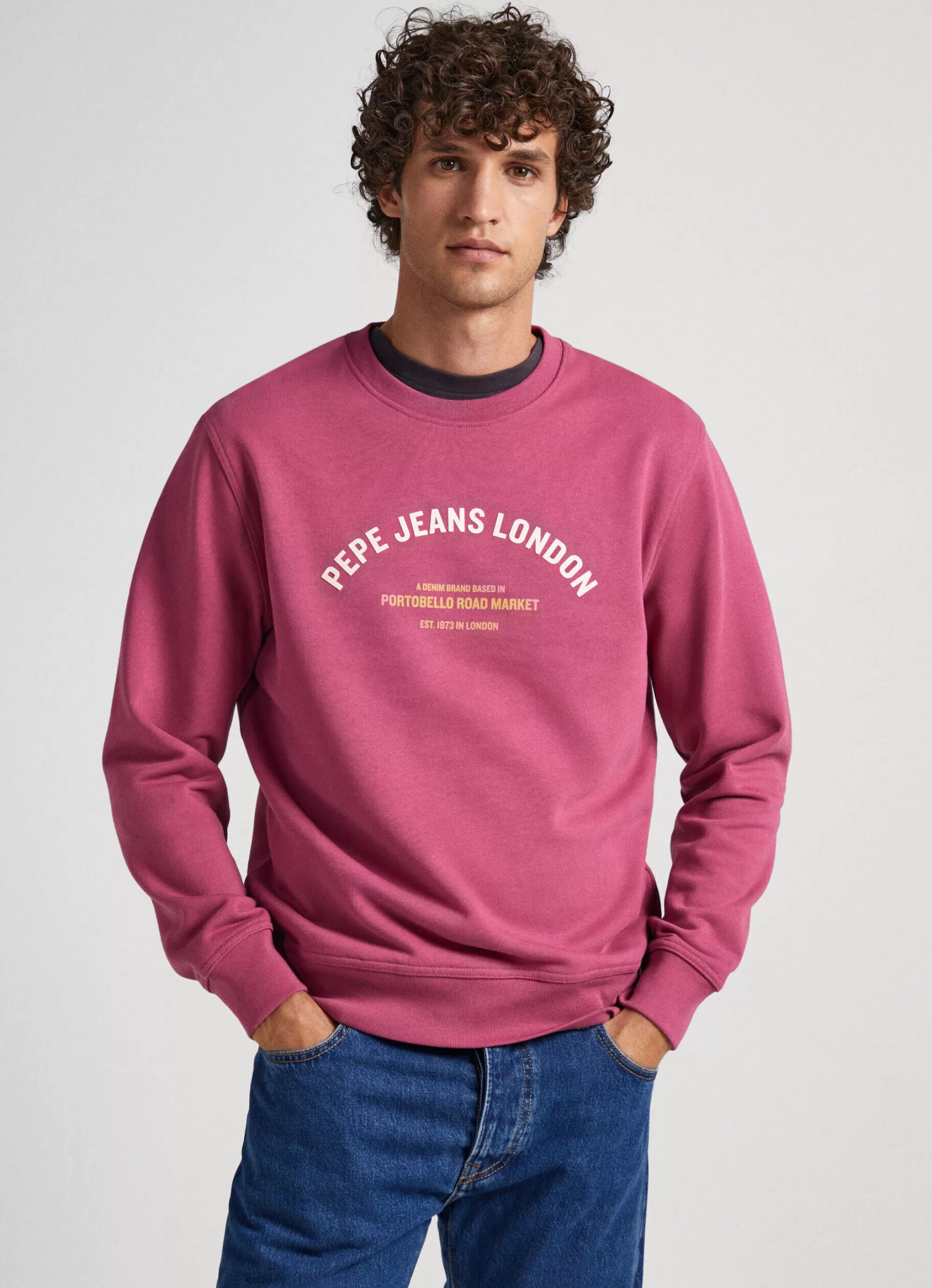 Homem Pepe Jeans Sweatshirts>Sweatshirt Algodao Logo Estampado