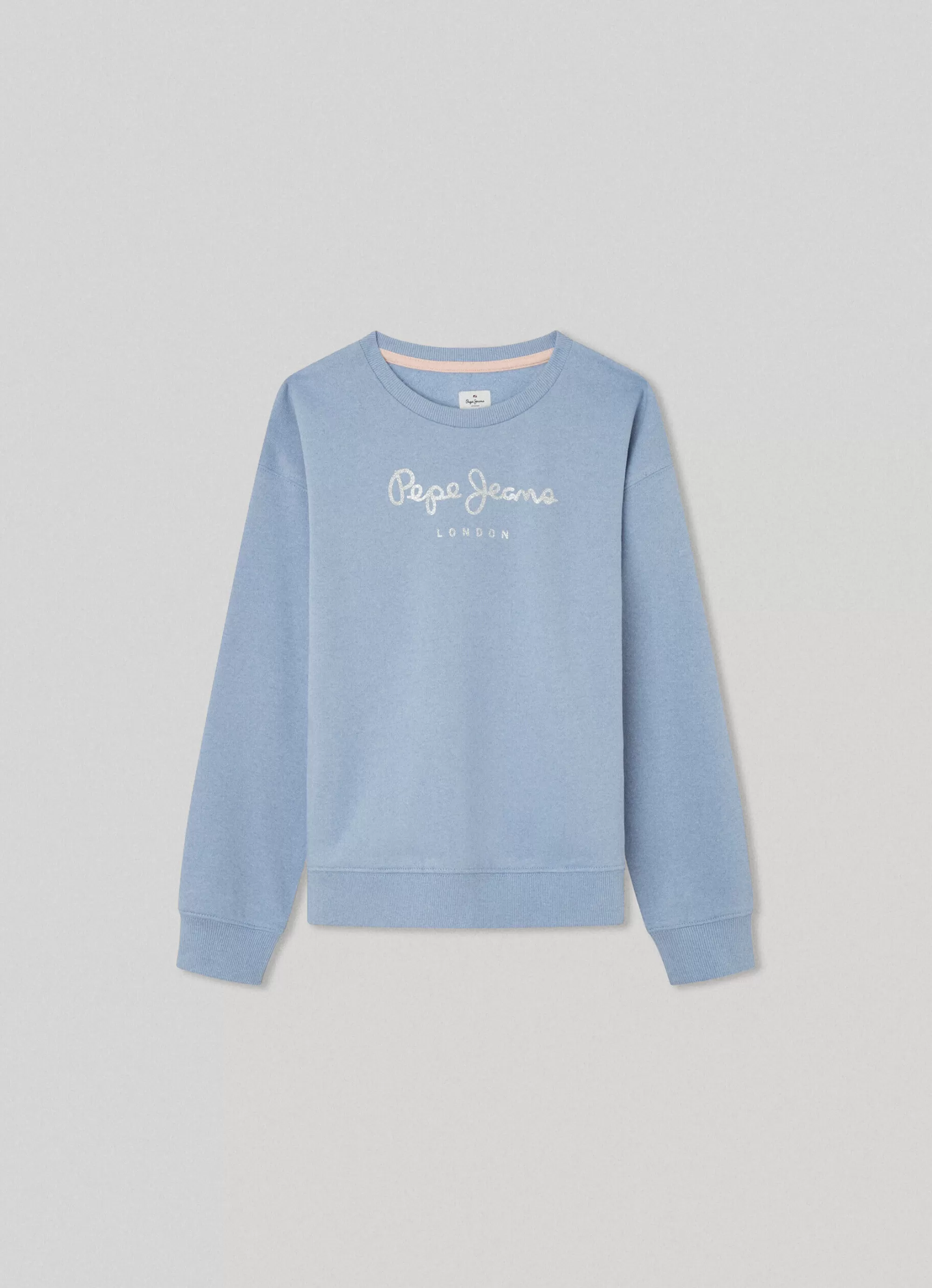 Rapariga Pepe Jeans Sweatshirts E Malhas>Sweatshirt Algodao Logo Estampado