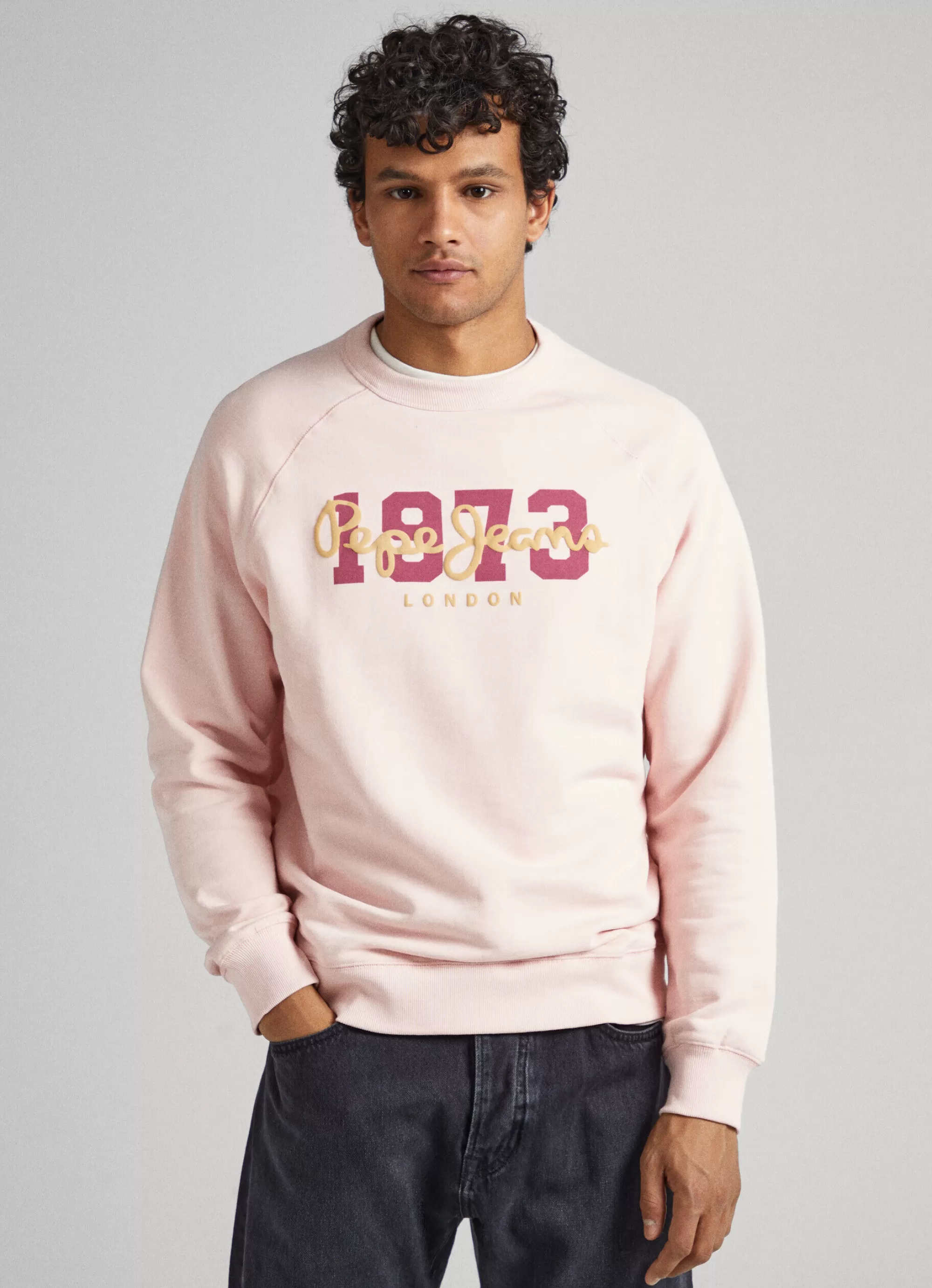 Homem Pepe Jeans Sweatshirts>Sweatshirt Algodao Logo Estampado