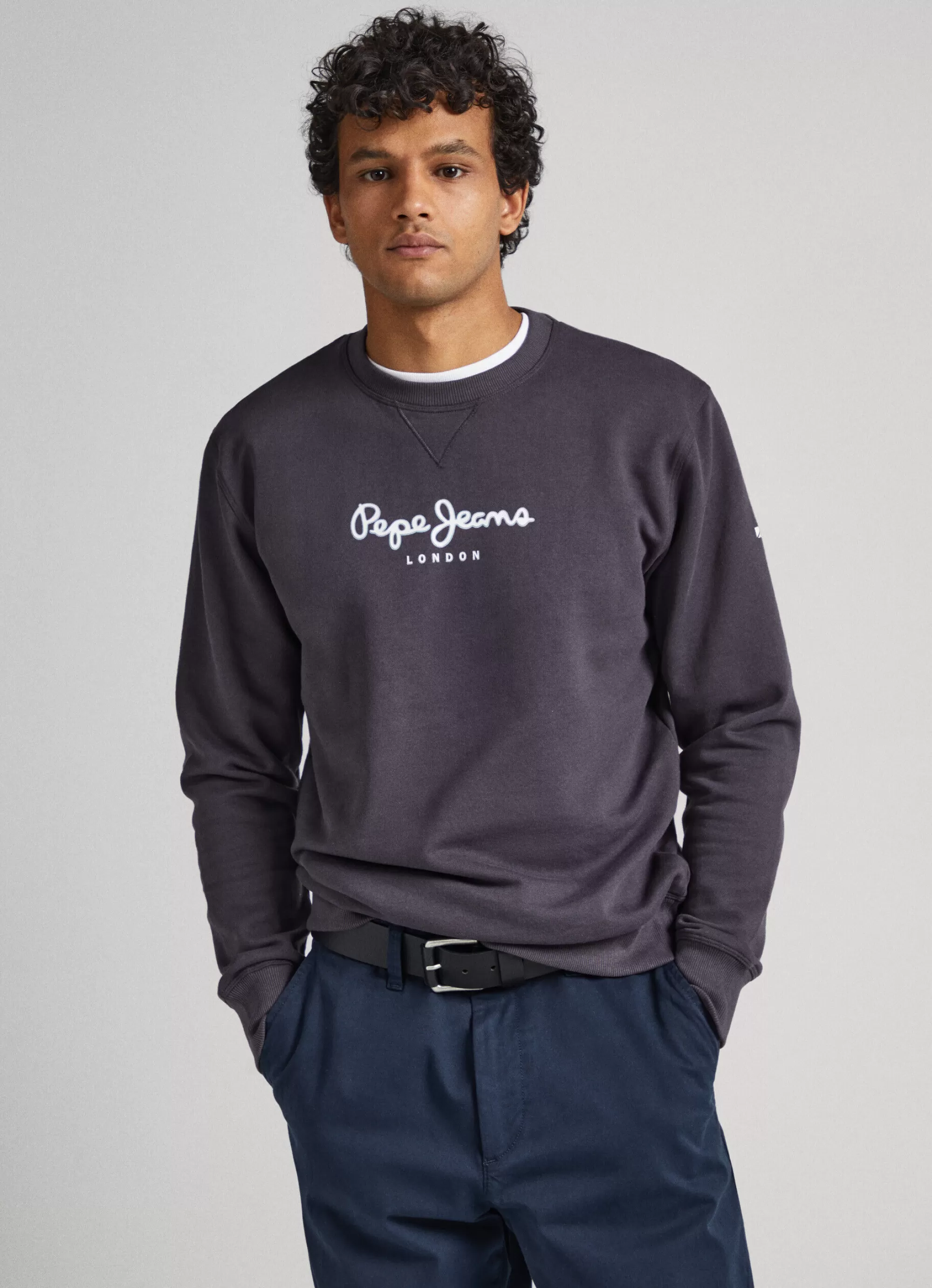 Homem Pepe Jeans Sweatshirts>Sweatshirt Algodao Logo Estampado