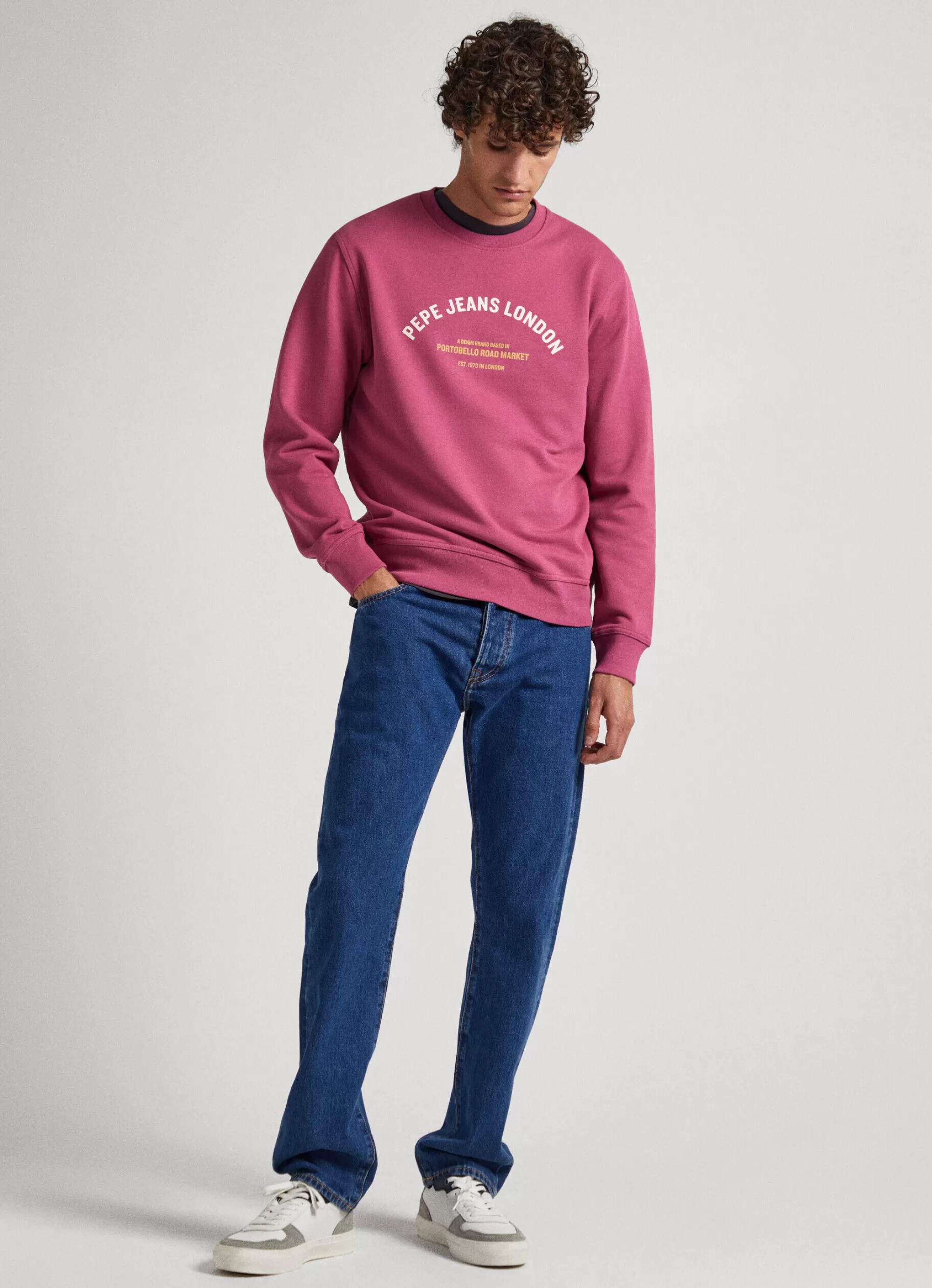 Homem Pepe Jeans Sweatshirts>Sweatshirt Algodao Logo Estampado