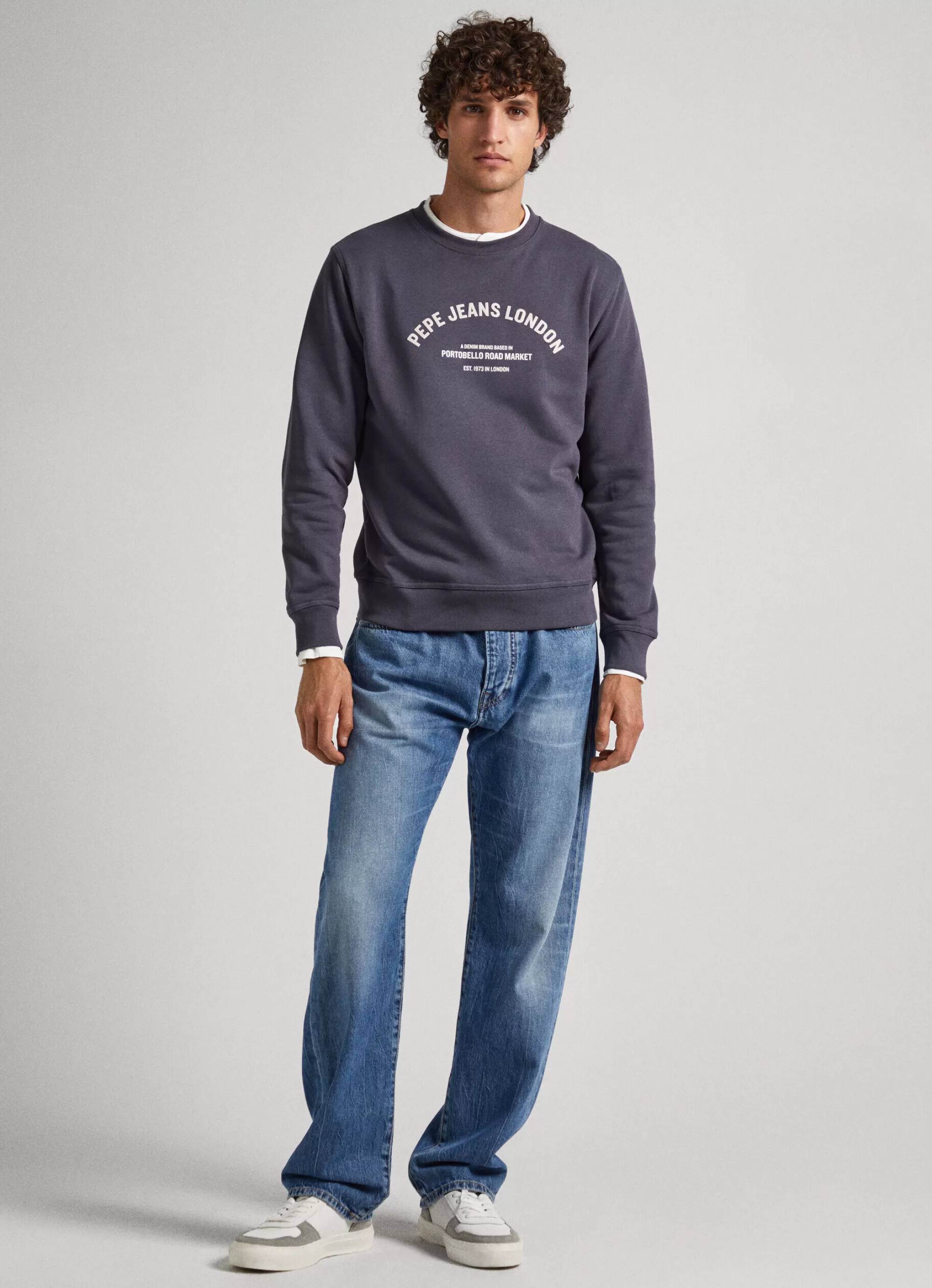 Homem Pepe Jeans Sweatshirts>Sweatshirt Algodao Logo Estampado