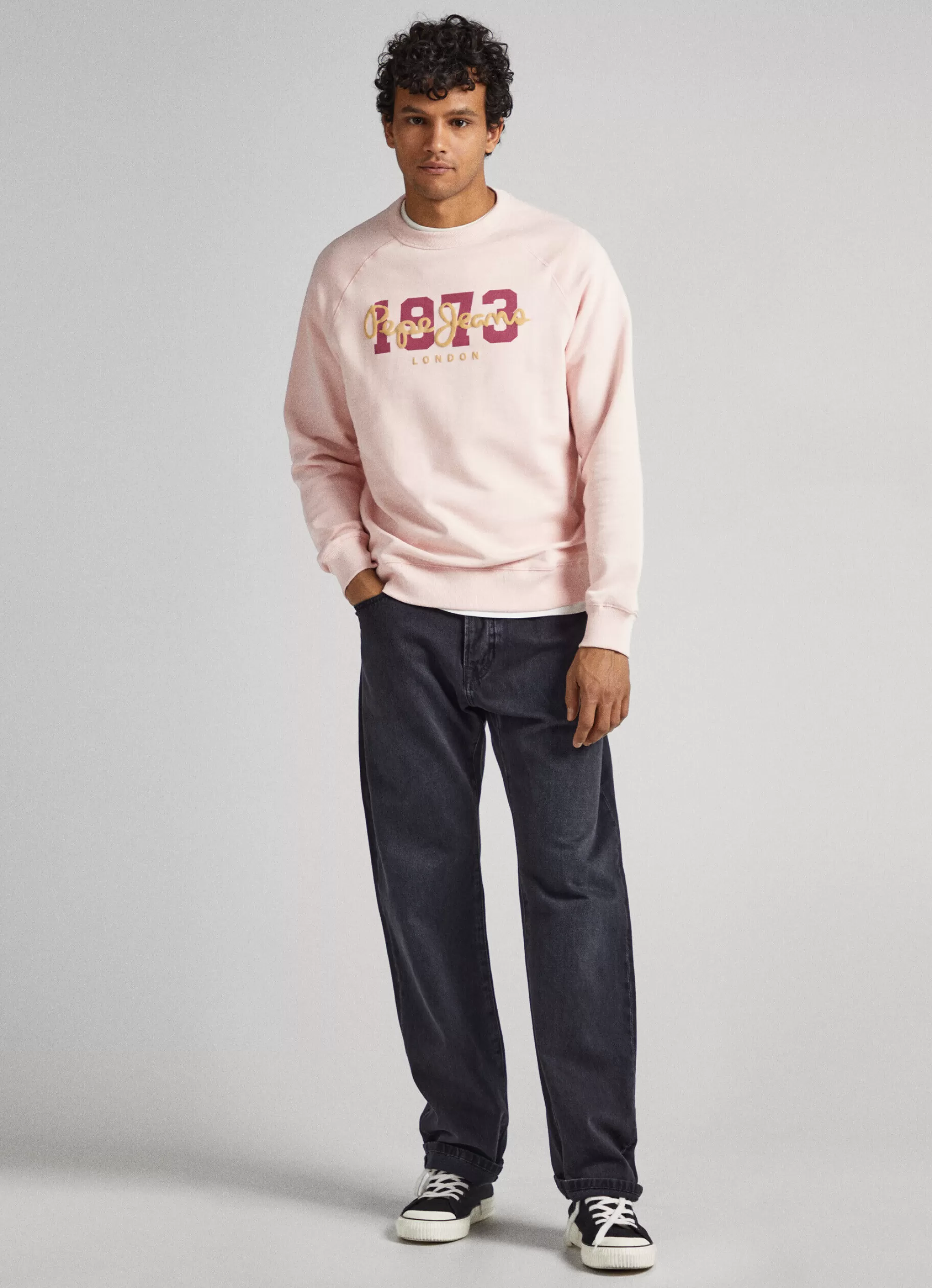 Homem Pepe Jeans Sweatshirts>Sweatshirt Algodao Logo Estampado