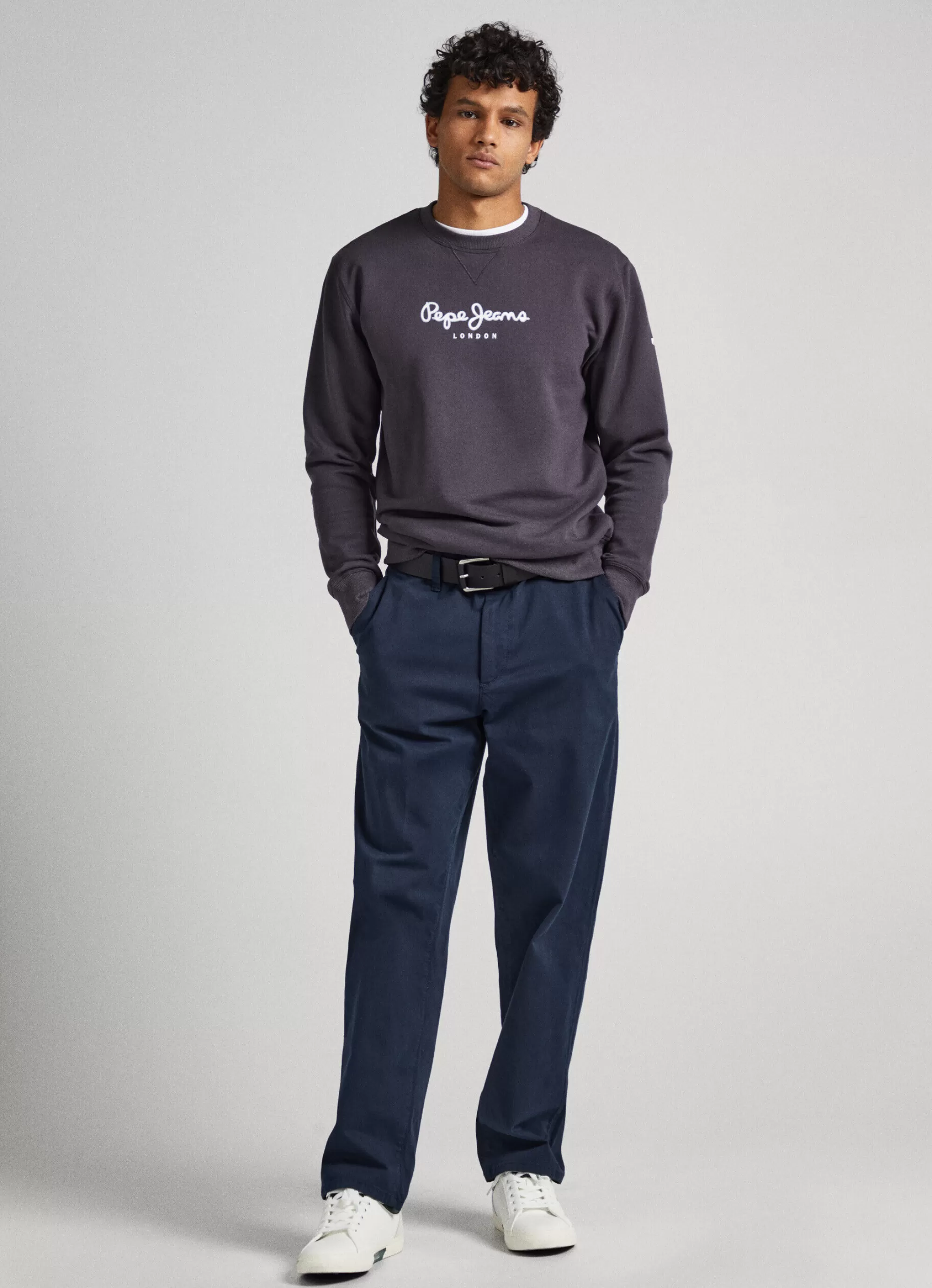 Homem Pepe Jeans Sweatshirts>Sweatshirt Algodao Logo Estampado