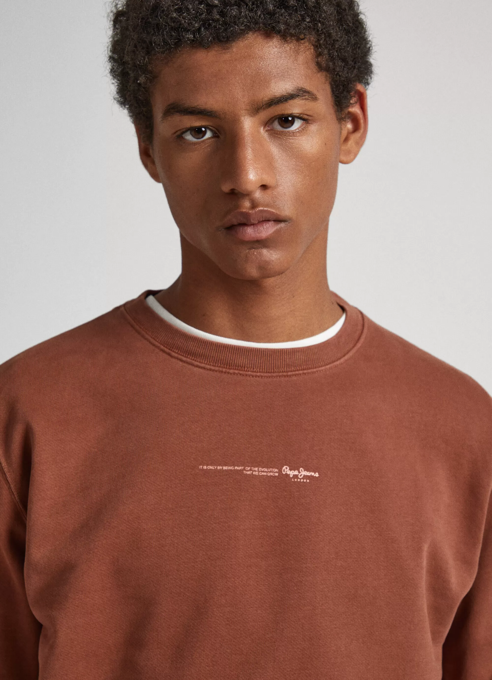 Homem Pepe Jeans Sweatshirts>Sweatshirt Basica Logo David Crew