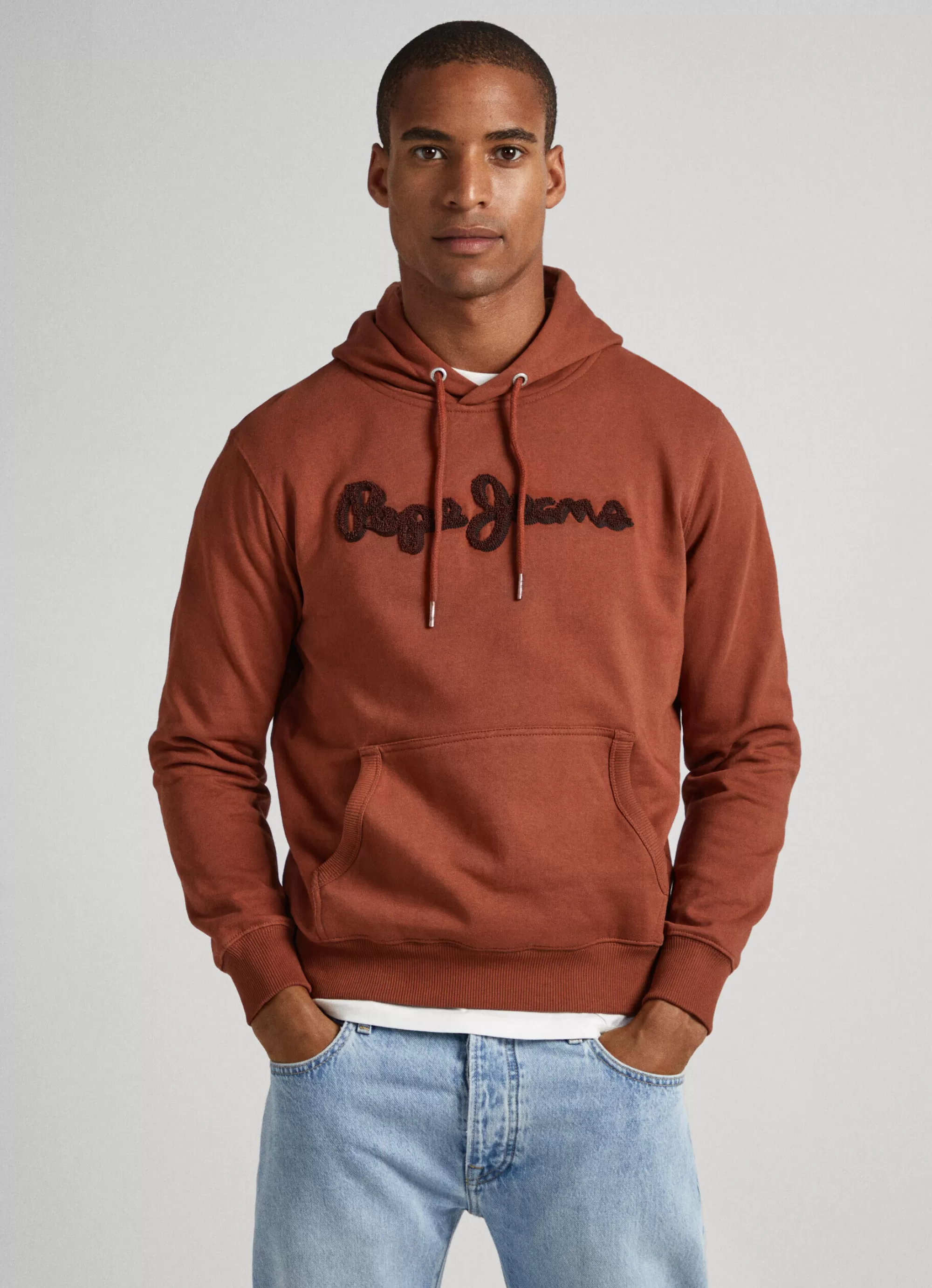 Homem Pepe Jeans Sweatshirts>Sweatshirt Capuz Ajustavel