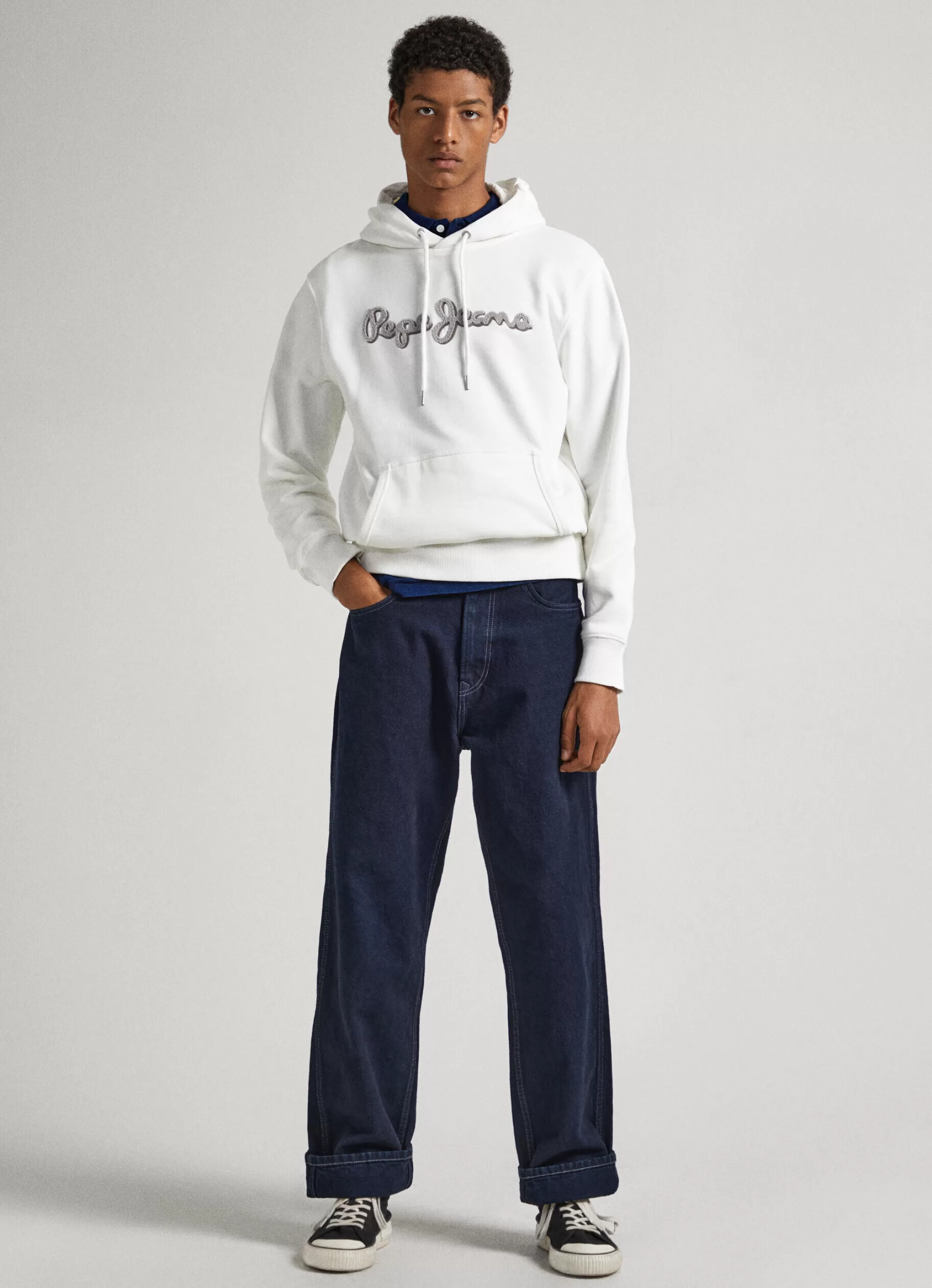 Homem Pepe Jeans Sweatshirts>Sweatshirt Capuz Ajustavel