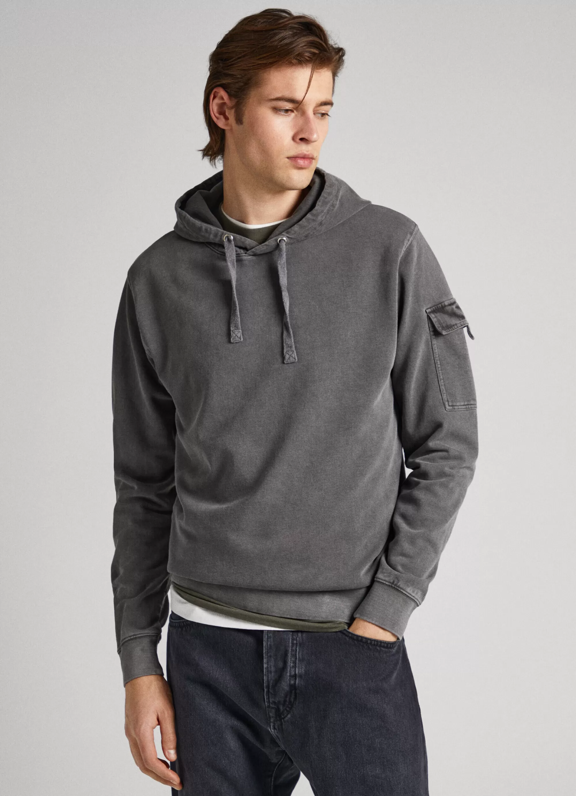 Homem Pepe Jeans Sweatshirts>Sweatshirt Com Capuz Ajustavel