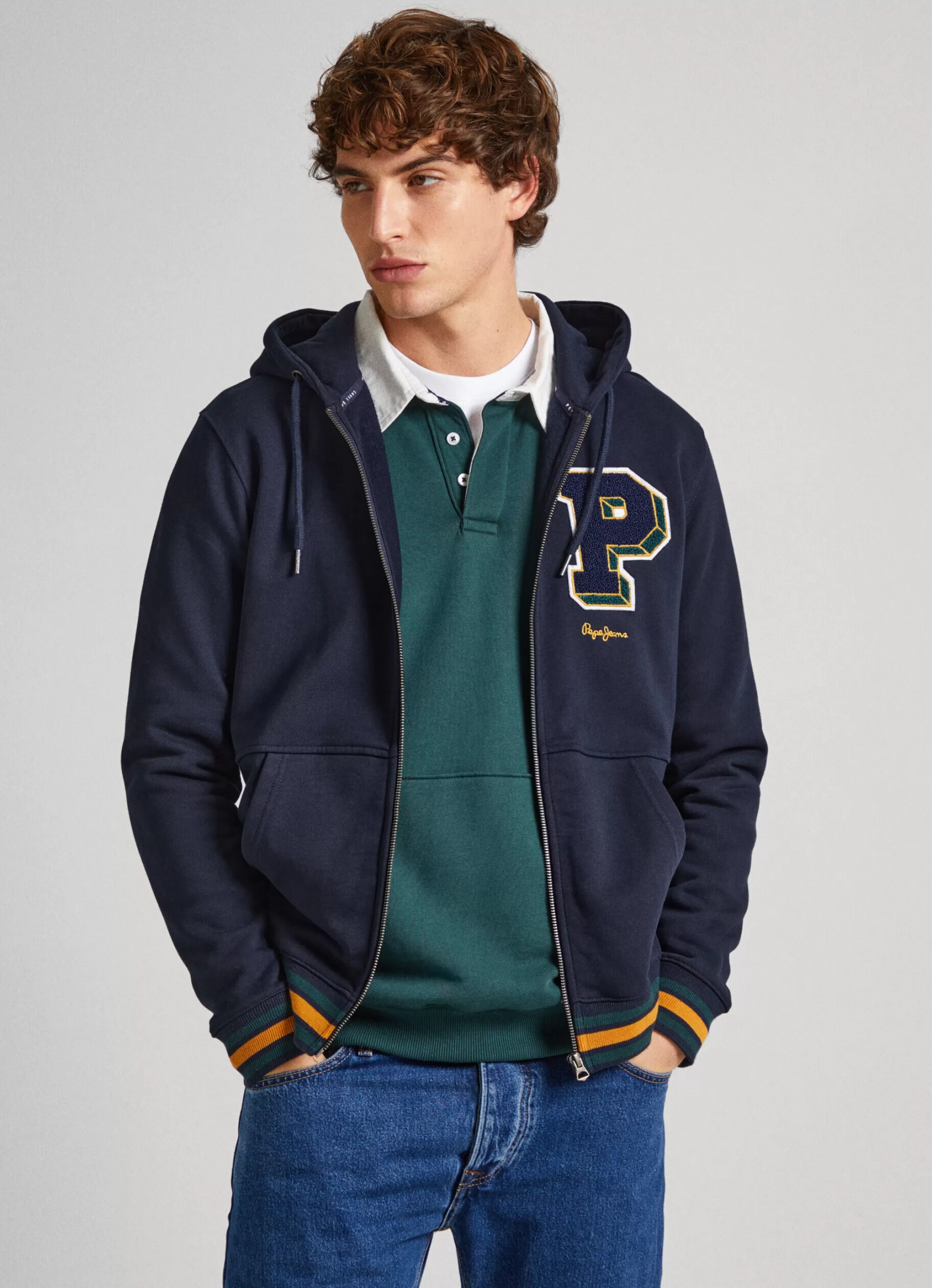 Homem Pepe Jeans Sweatshirts>Sweatshirt Com Fecho De Correr