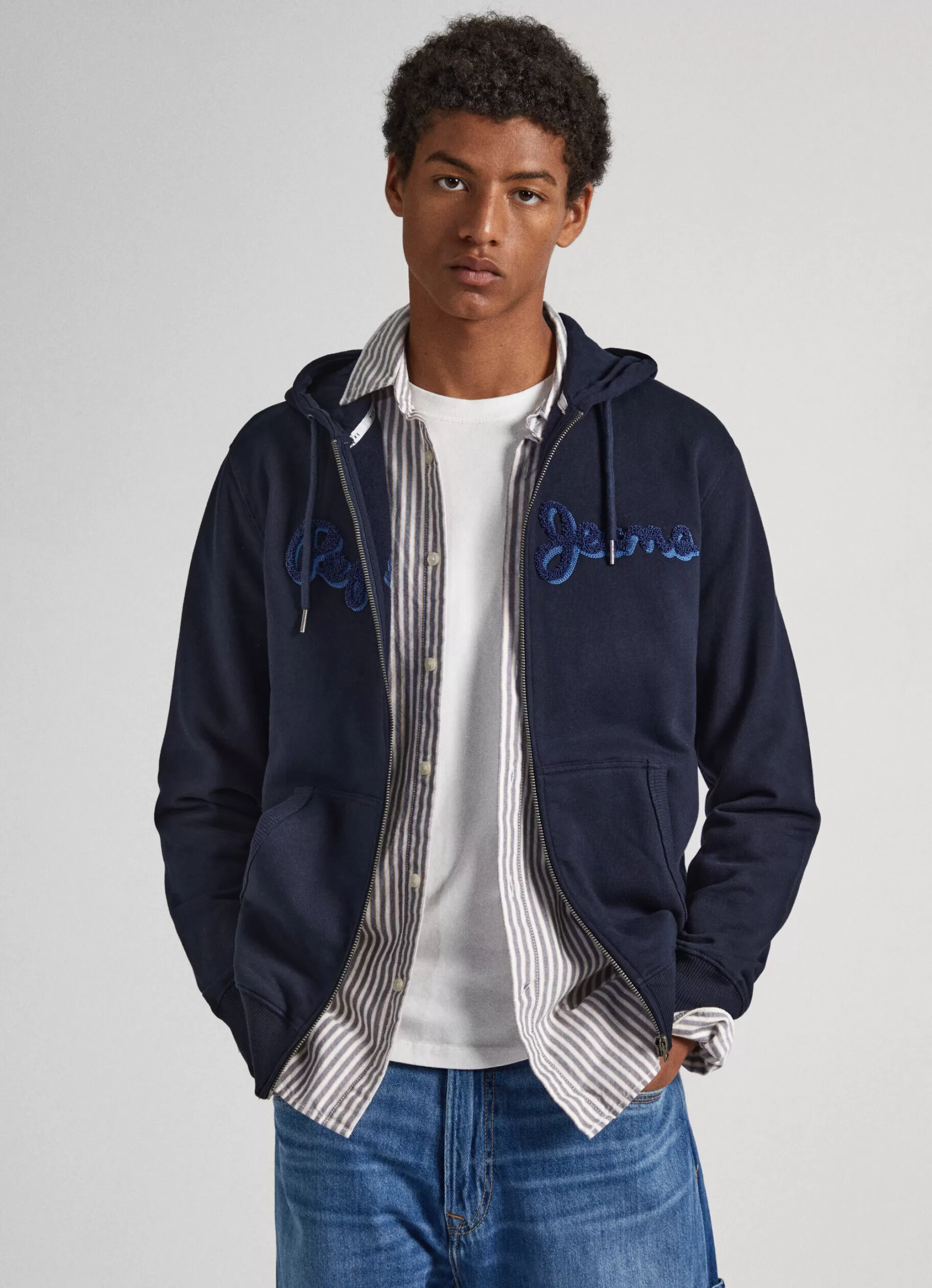 Homem Pepe Jeans Sweatshirts>Sweatshirt Com Fecho De Correr