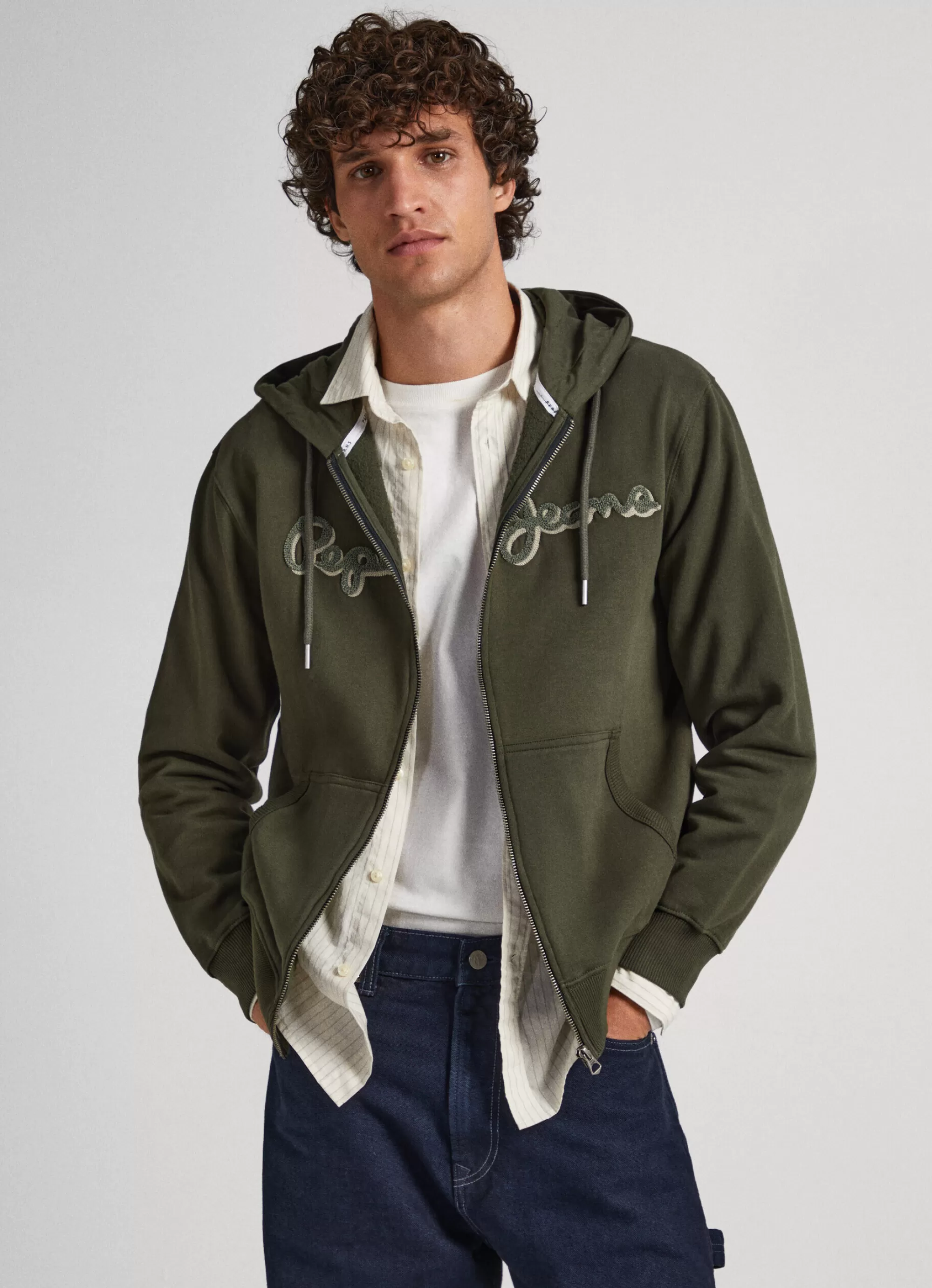 Homem Pepe Jeans Sweatshirts>Sweatshirt Com Fecho De Correr