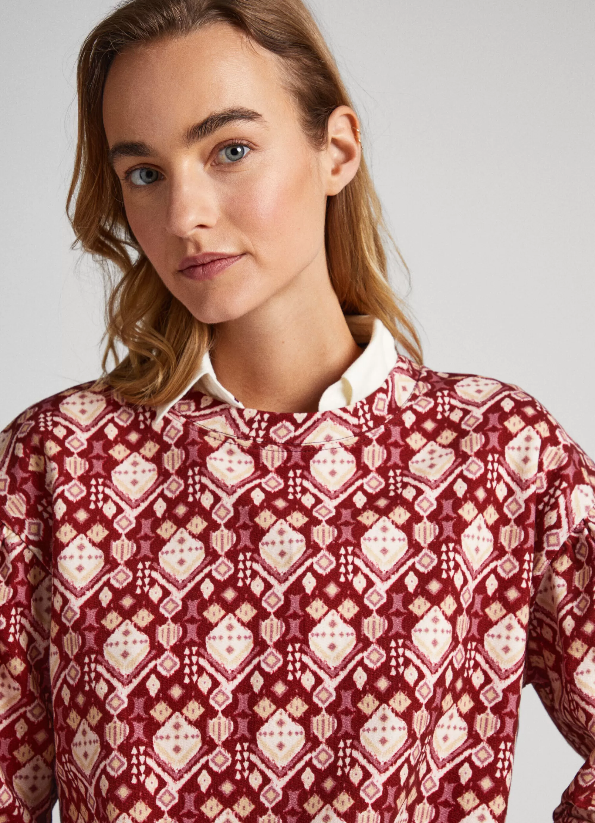 Mulher Pepe Jeans Sweatshirts>Sweatshirt Estampado Ornamental