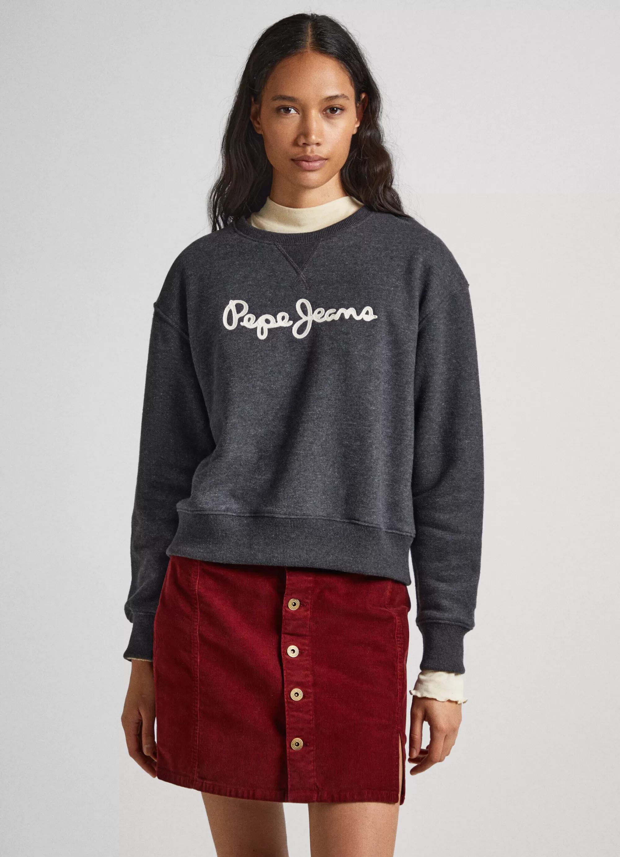 Mulher Pepe Jeans Sweatshirts>Sweatshirt Logo Estampado