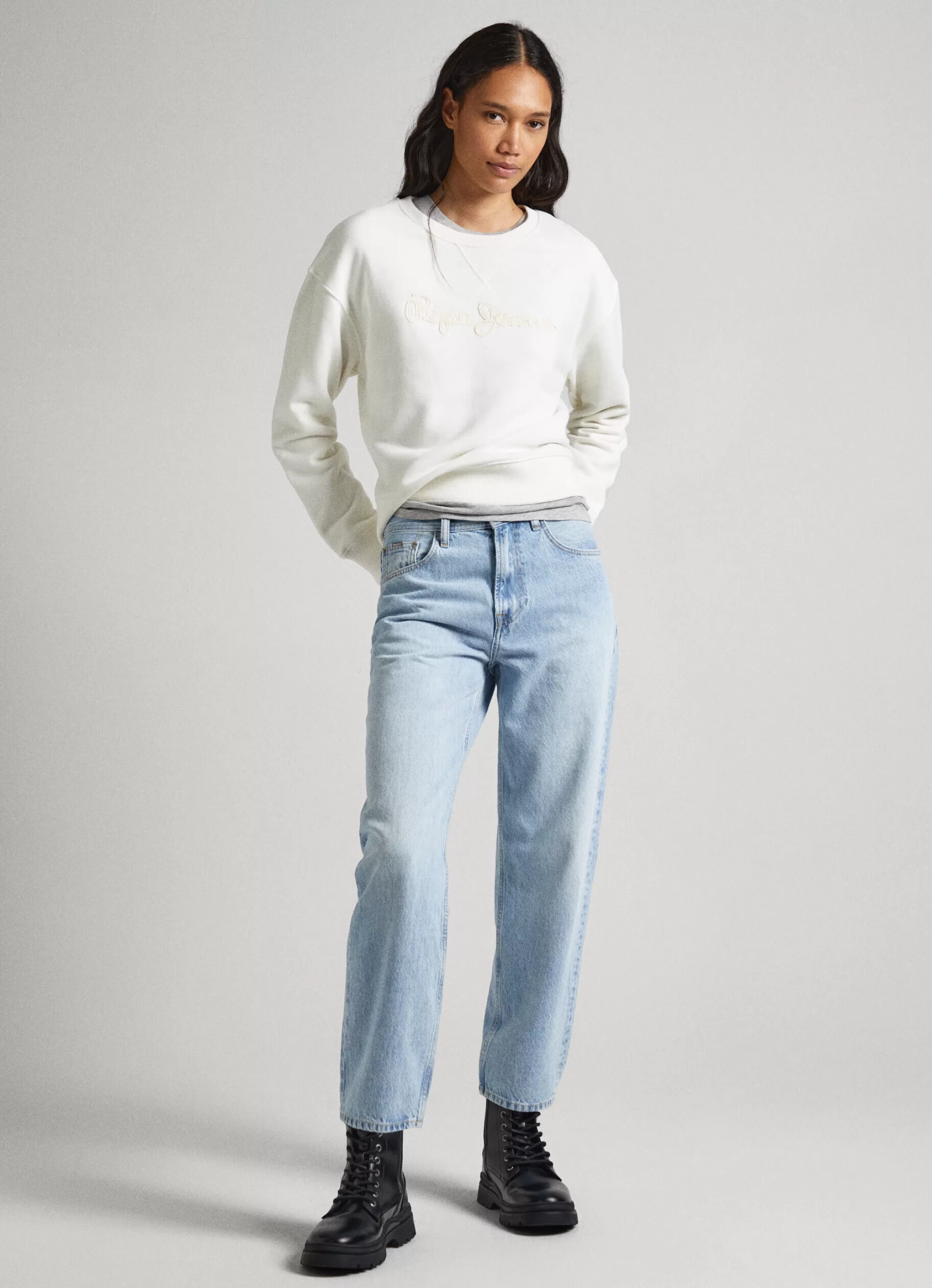 Mulher Pepe Jeans Sweatshirts>Sweatshirt Logo Estampado