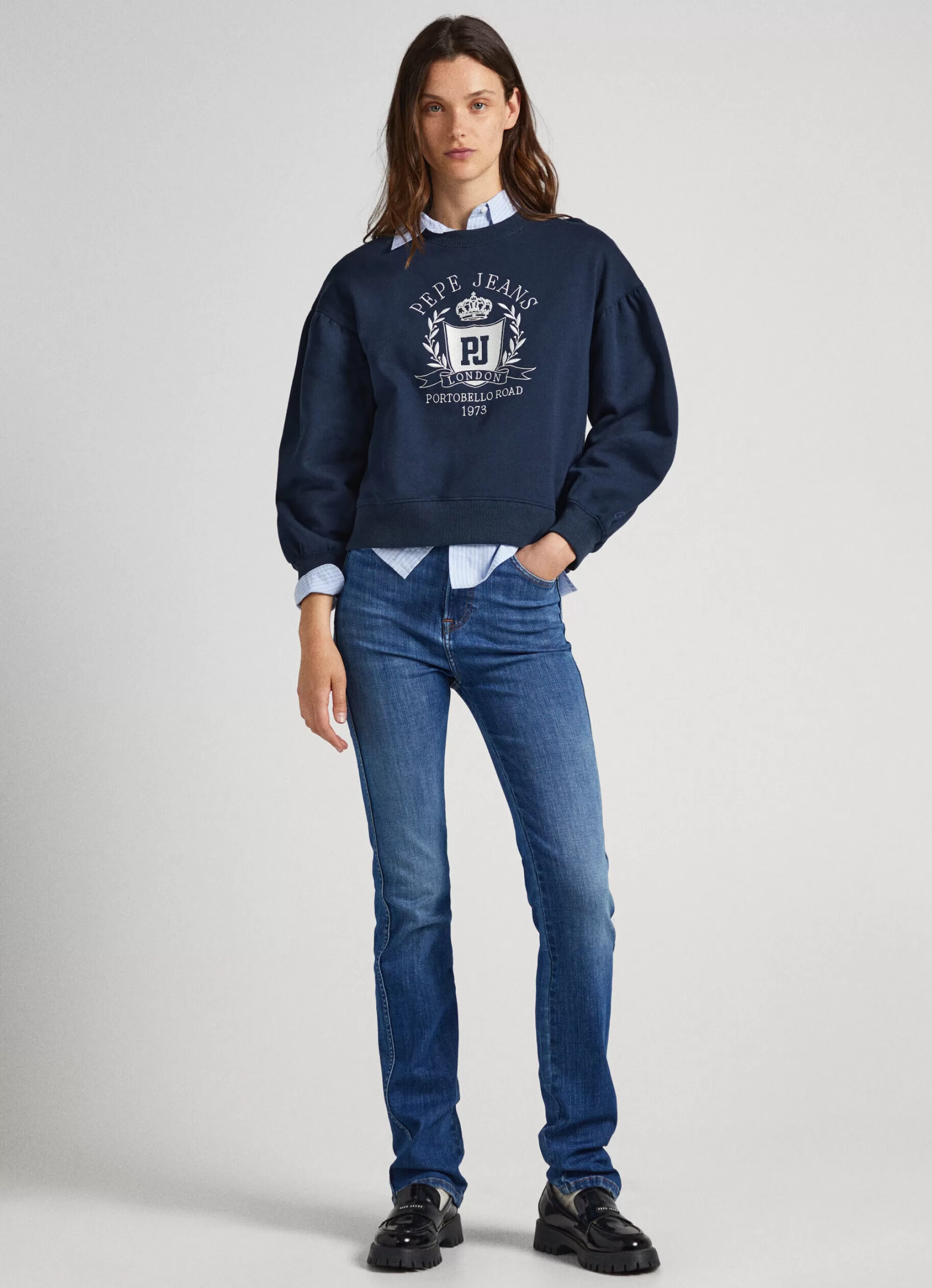 Mulher Pepe Jeans Sweatshirts>Sweatshirt Logo Estampado