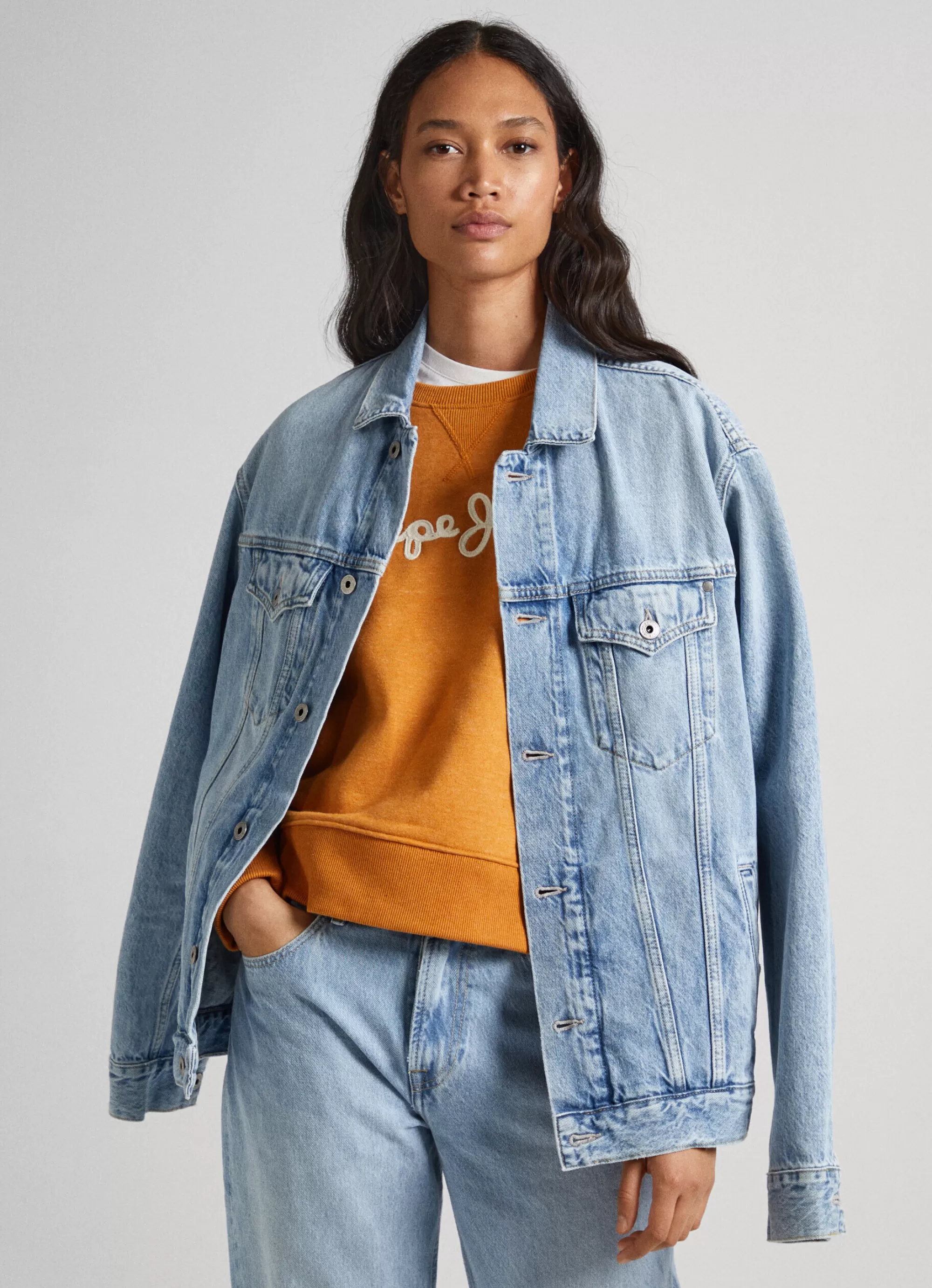 Mulher Pepe Jeans Sweatshirts>Sweatshirt Logo Estampado