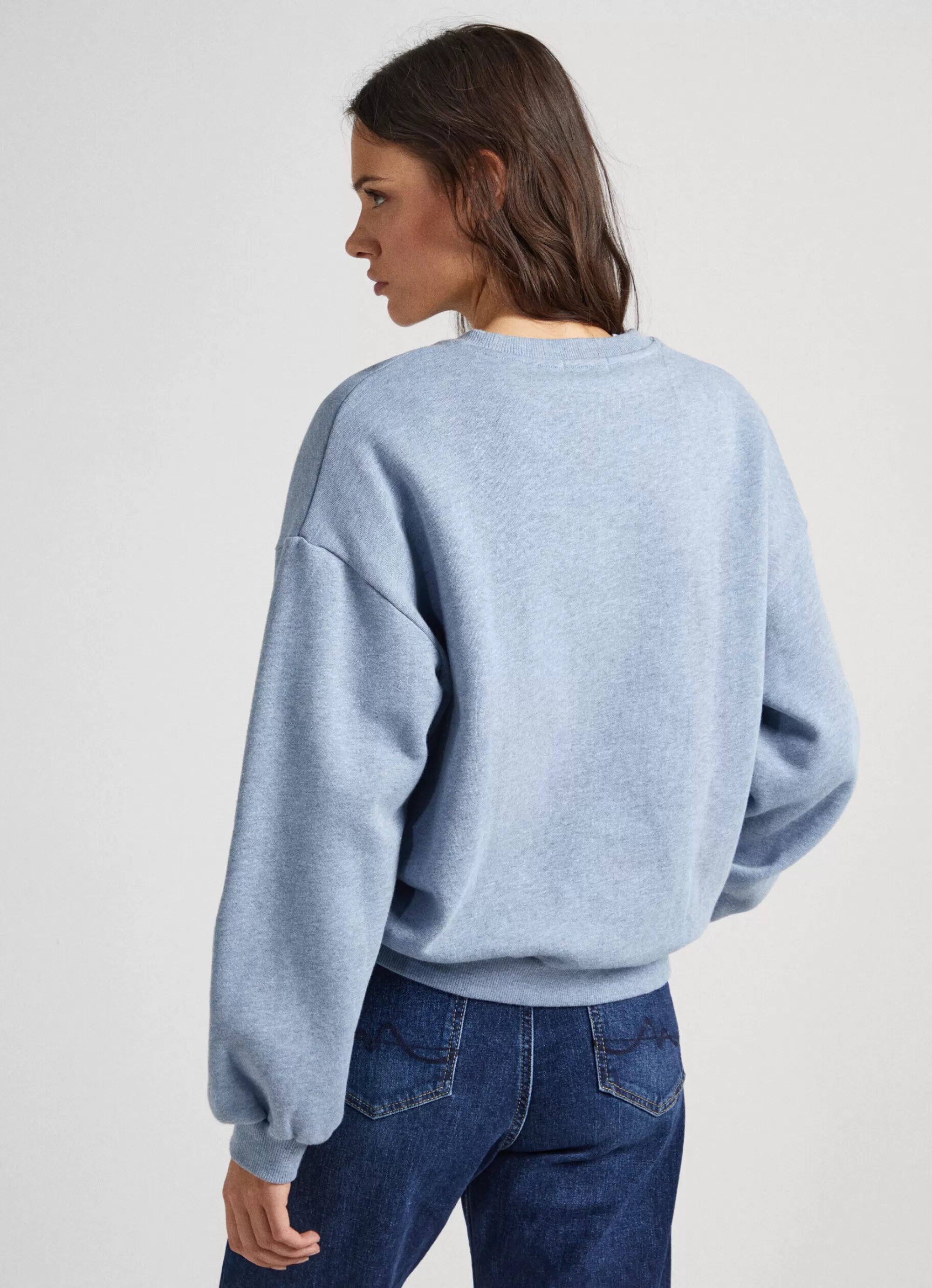 Mulher Pepe Jeans Sweatshirts>Sweatshirt Logo Estampado Bordado