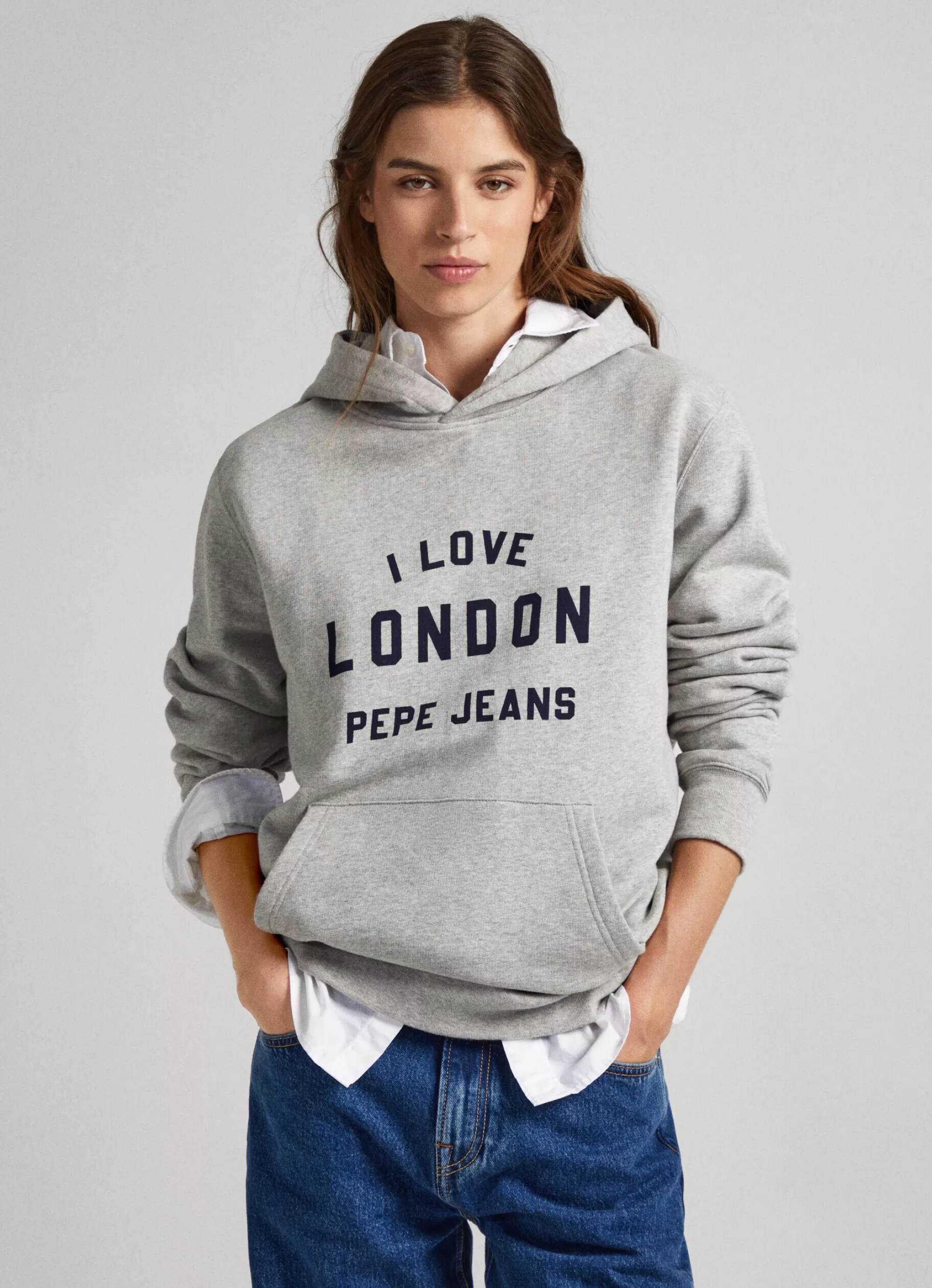 Homem Pepe Jeans Sweatshirts>Sweatshirt Unisexo Com Capuz