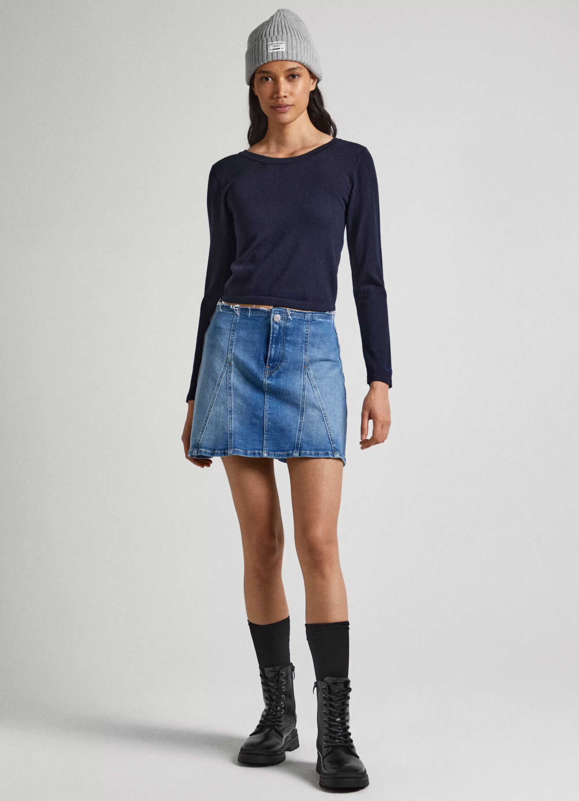 Mulher Pepe Jeans Malhas>Top De Malha Cropped Fit