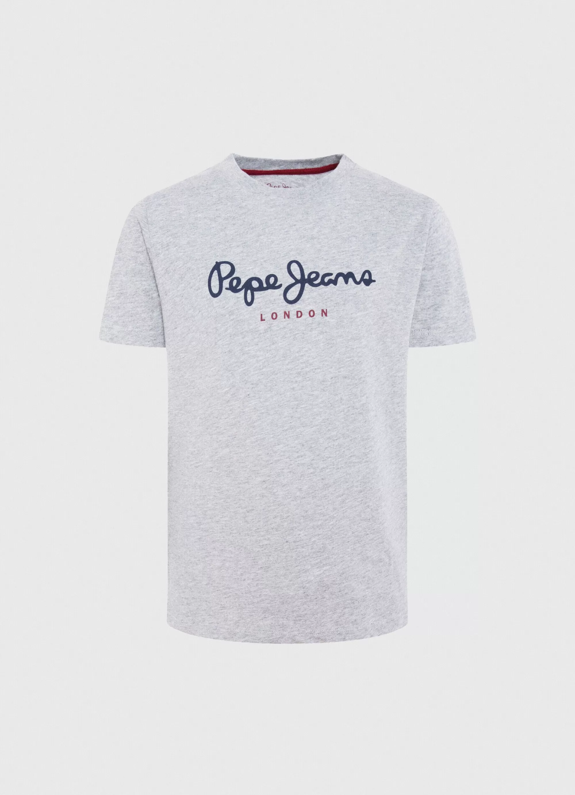 Rapaz Pepe Jeans T-Shirts>T-Shirt Algodao Logo Estampado