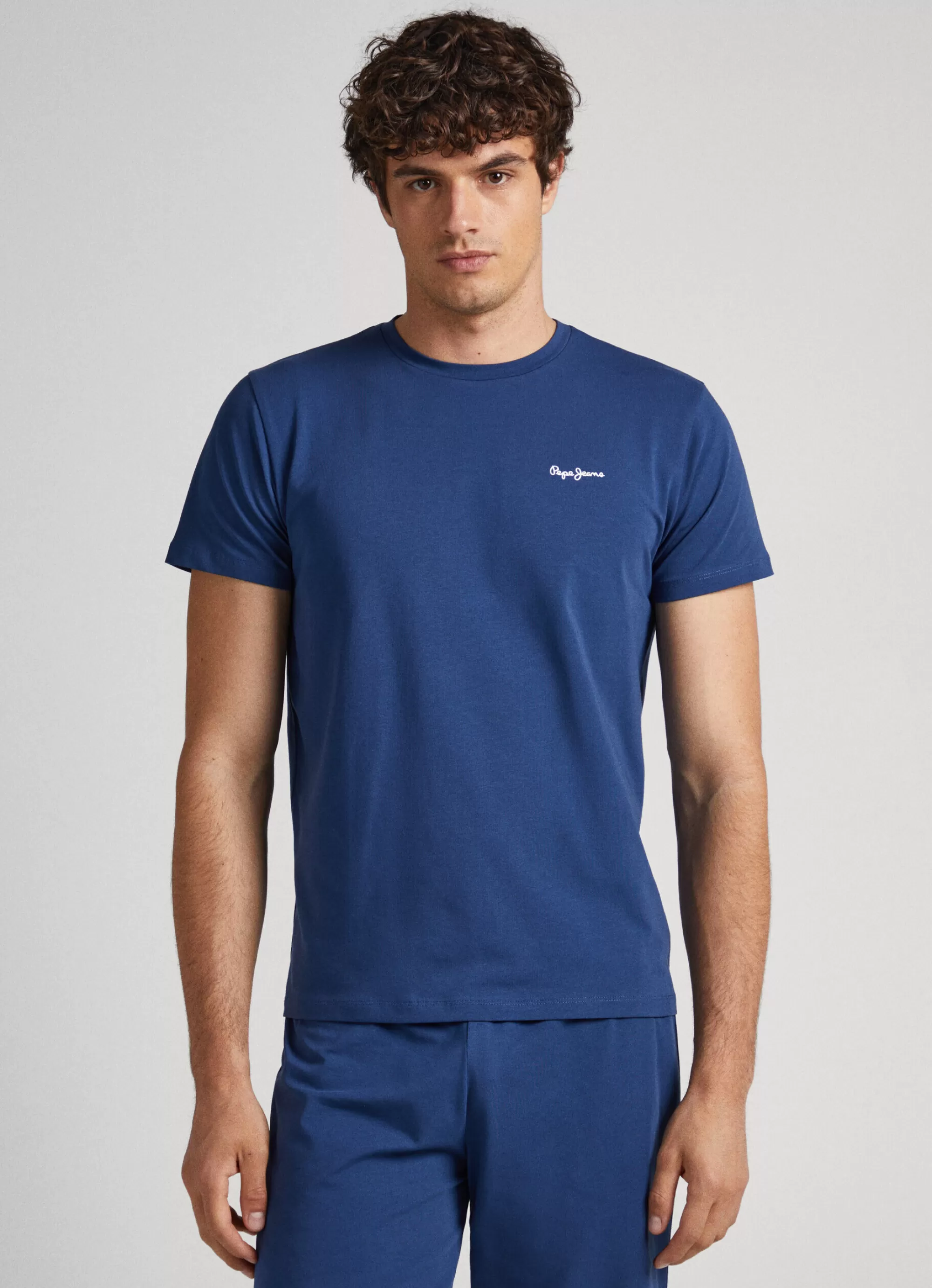 Homem Pepe Jeans Underwear>T-Shirt Algodao Logo Estampado