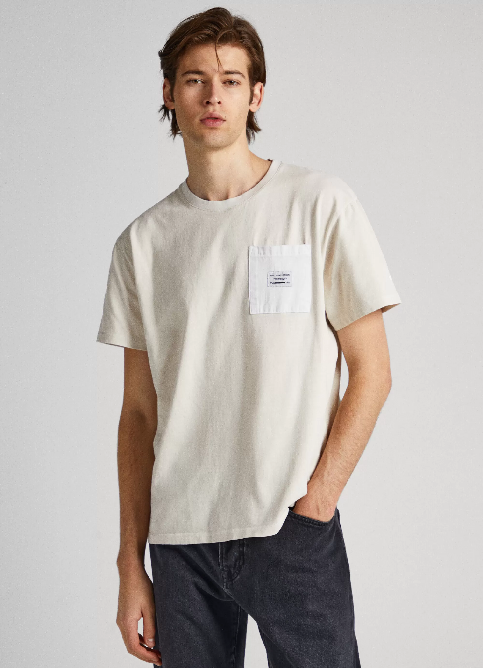 Homem Pepe Jeans T-Shirts>T-Shirt Com Bolso Frontal