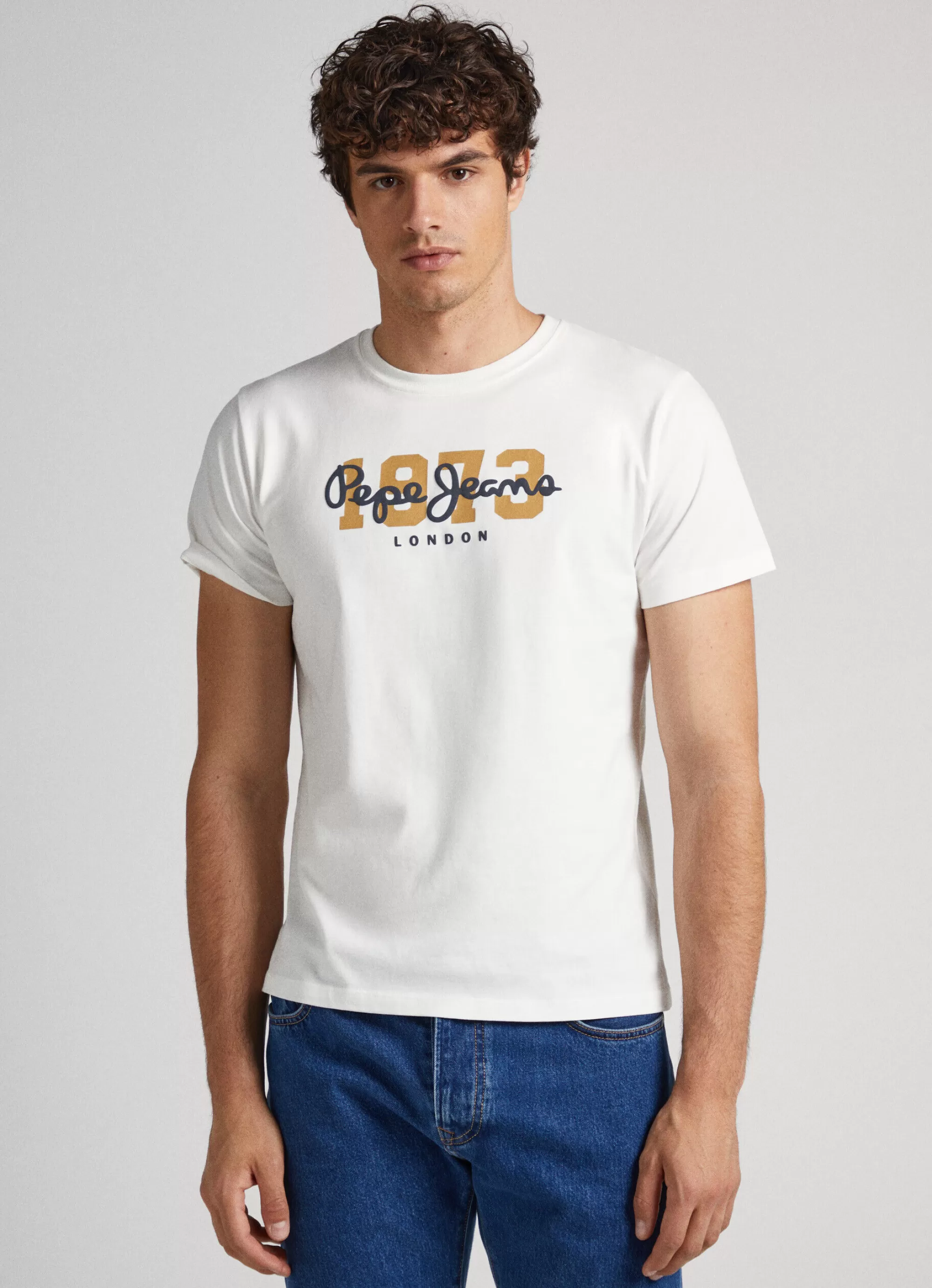 Homem Pepe Jeans T-Shirts>T-Shirt Com Logo 1973