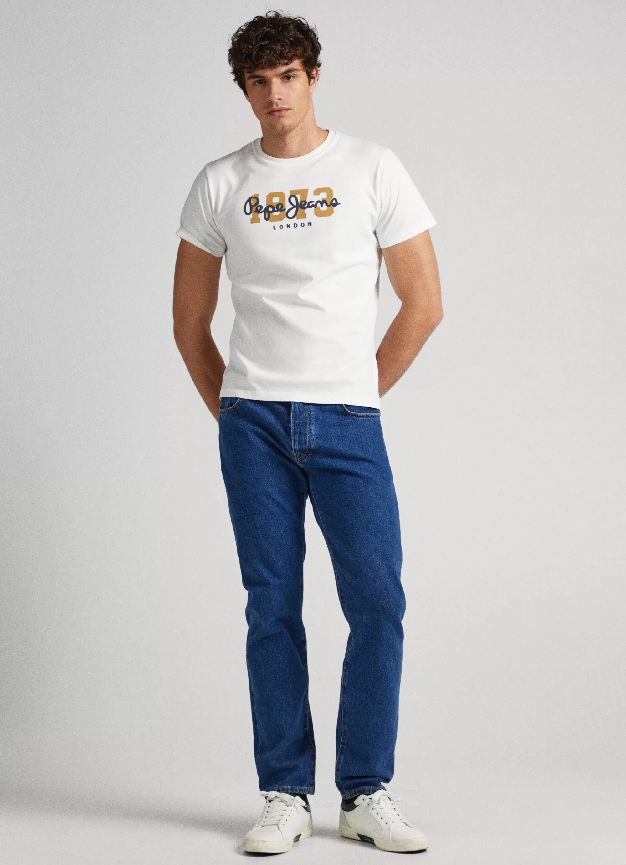 Homem Pepe Jeans T-Shirts>T-Shirt Com Logo 1973