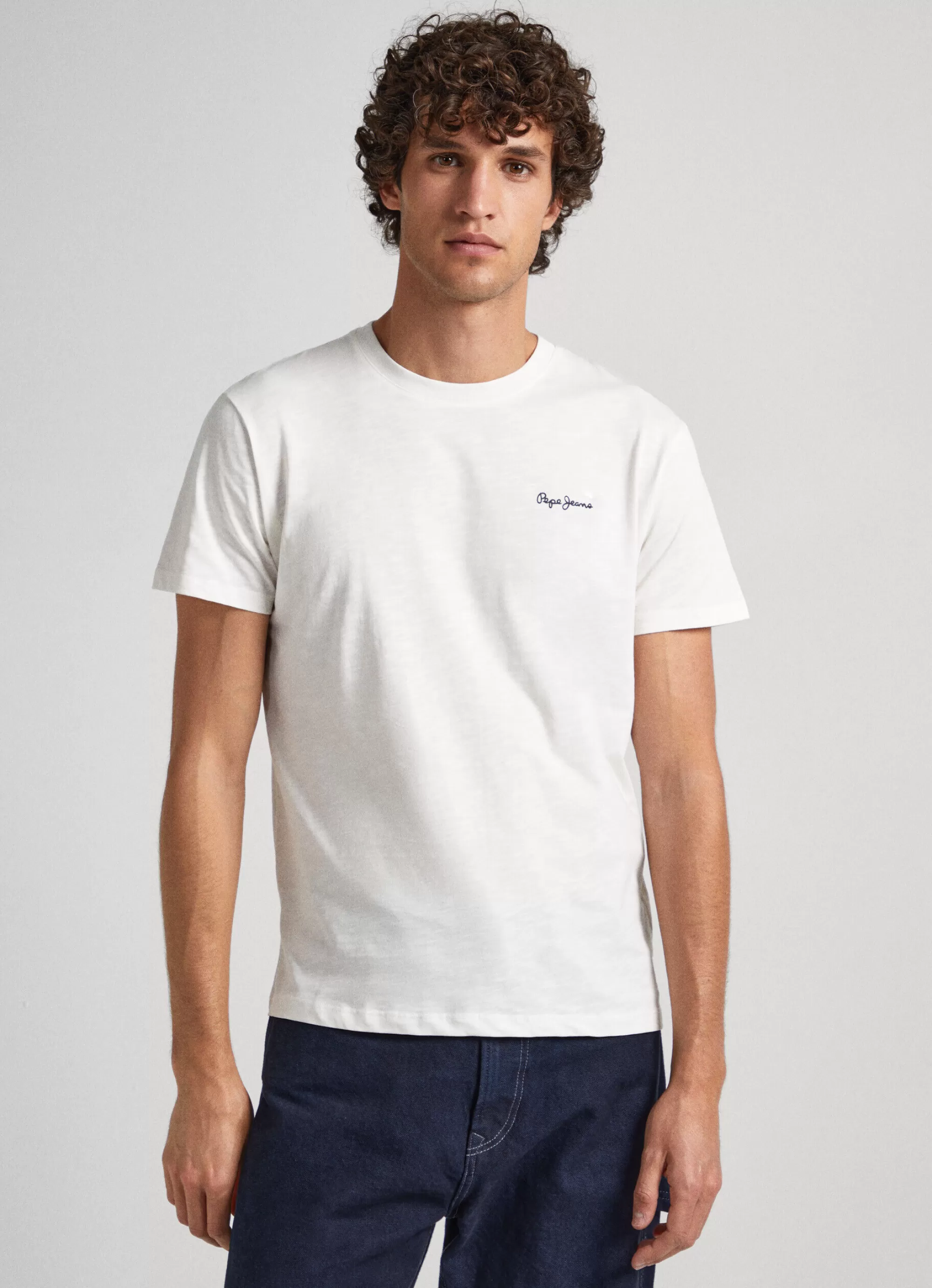 Homem Pepe Jeans T-Shirts>T-Shirt Com Logo Estampada