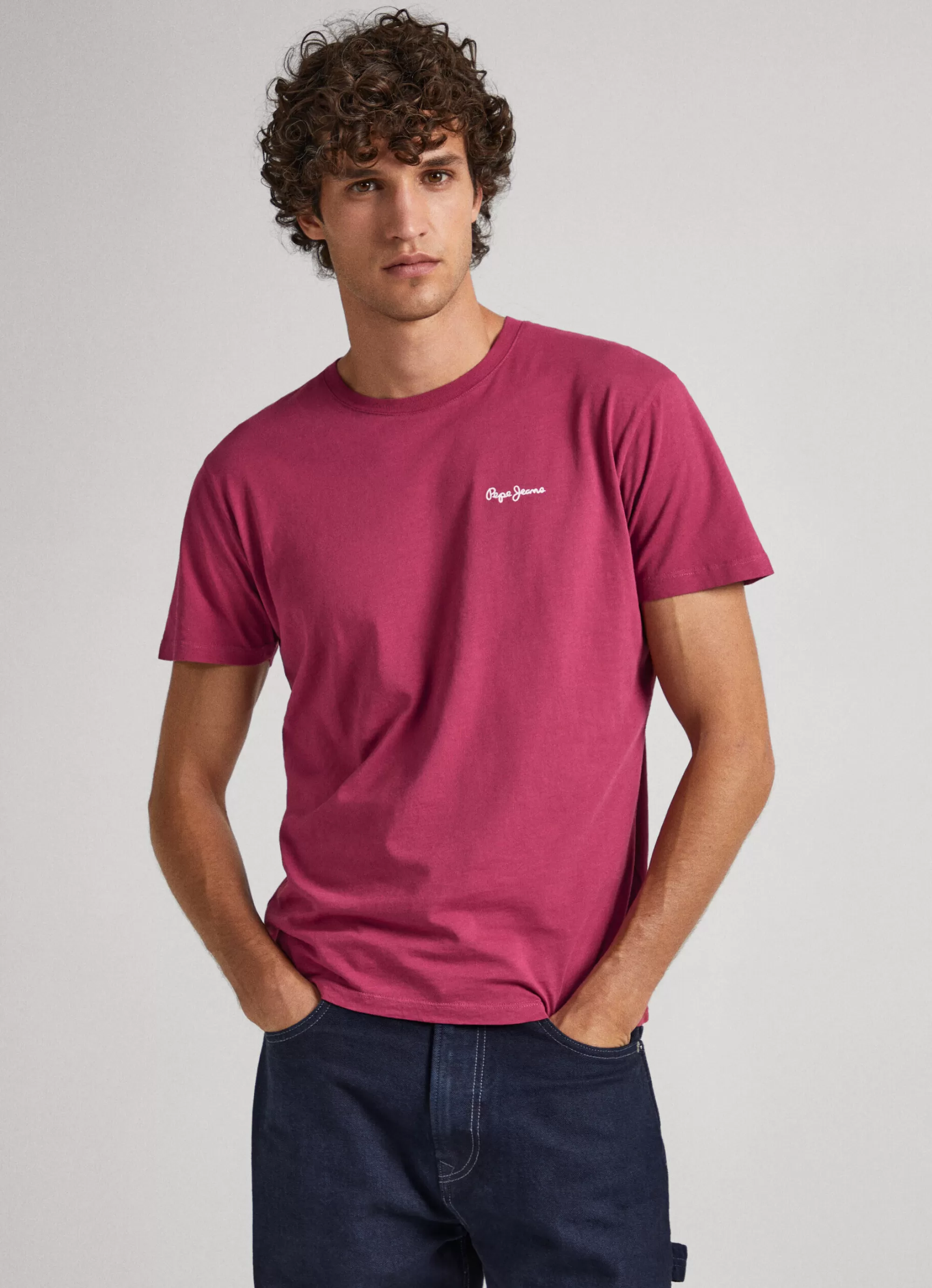 Homem Pepe Jeans T-Shirts>T-Shirt Com Logo Estampada