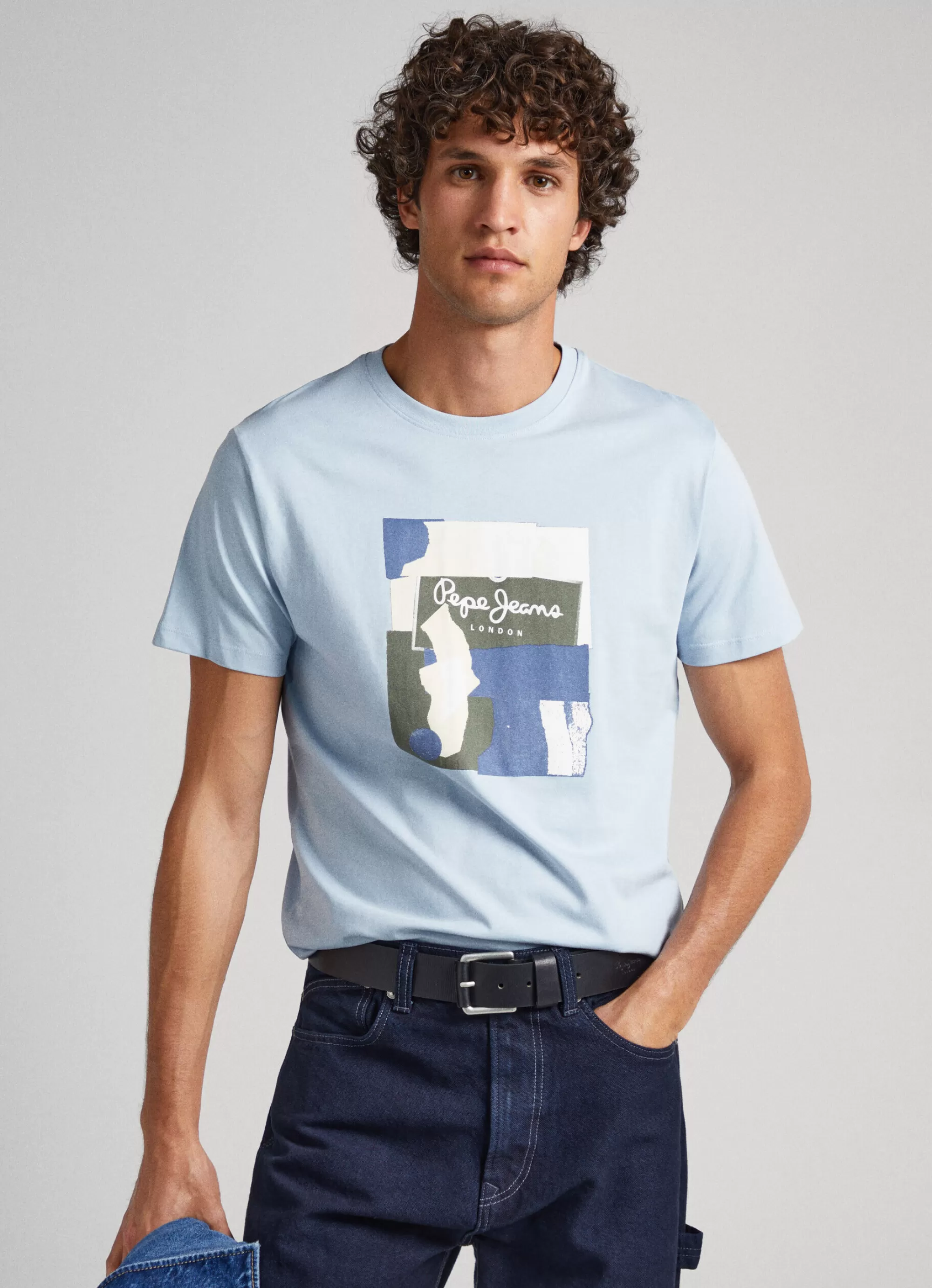 Homem Pepe Jeans T-Shirts>T-Shirt Com Logo Estampado