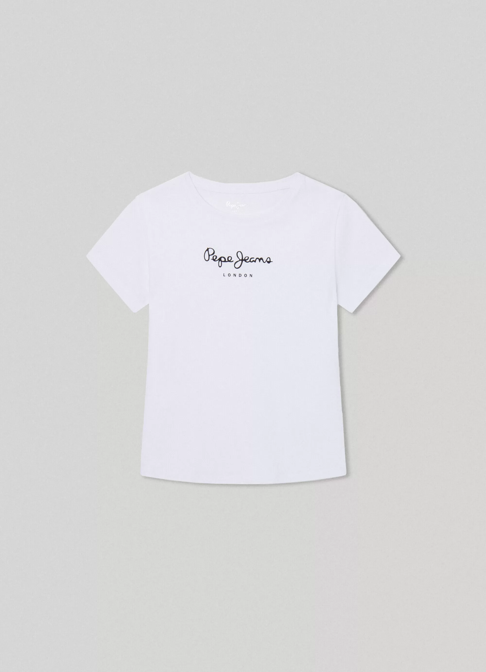 Rapariga Pepe Jeans Camisas E T-Shirts>T-Shirt Com Logo Estampado