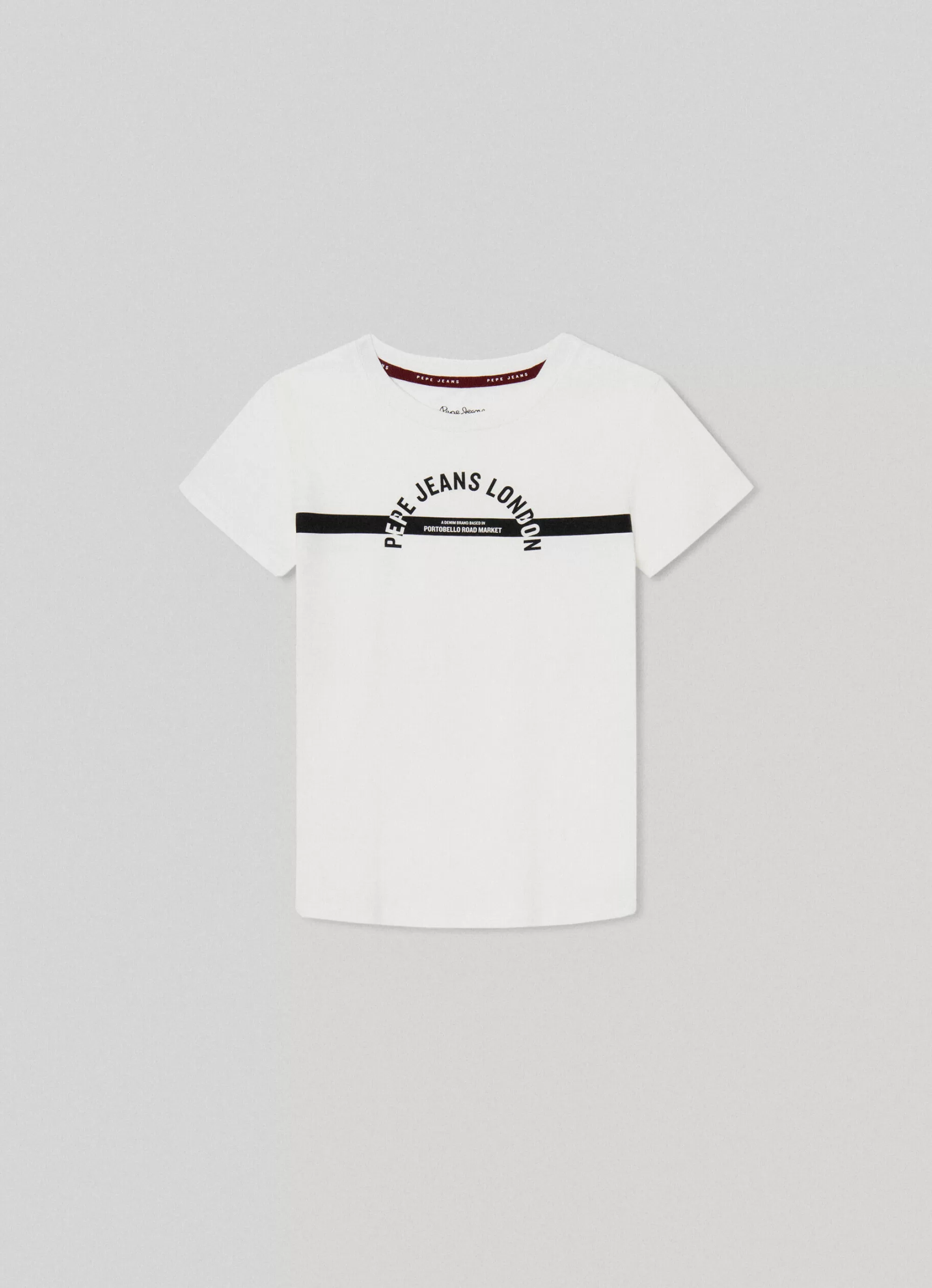 Rapaz Pepe Jeans T-Shirts>T-Shirt Com Logo Estampado