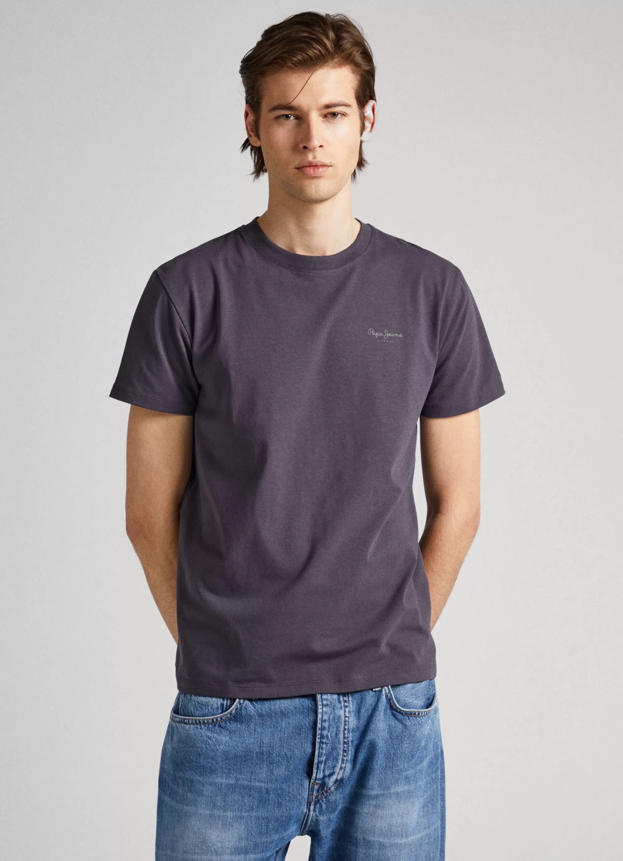 Homem Pepe Jeans T-Shirts>T-Shirt Com Logo Estampado