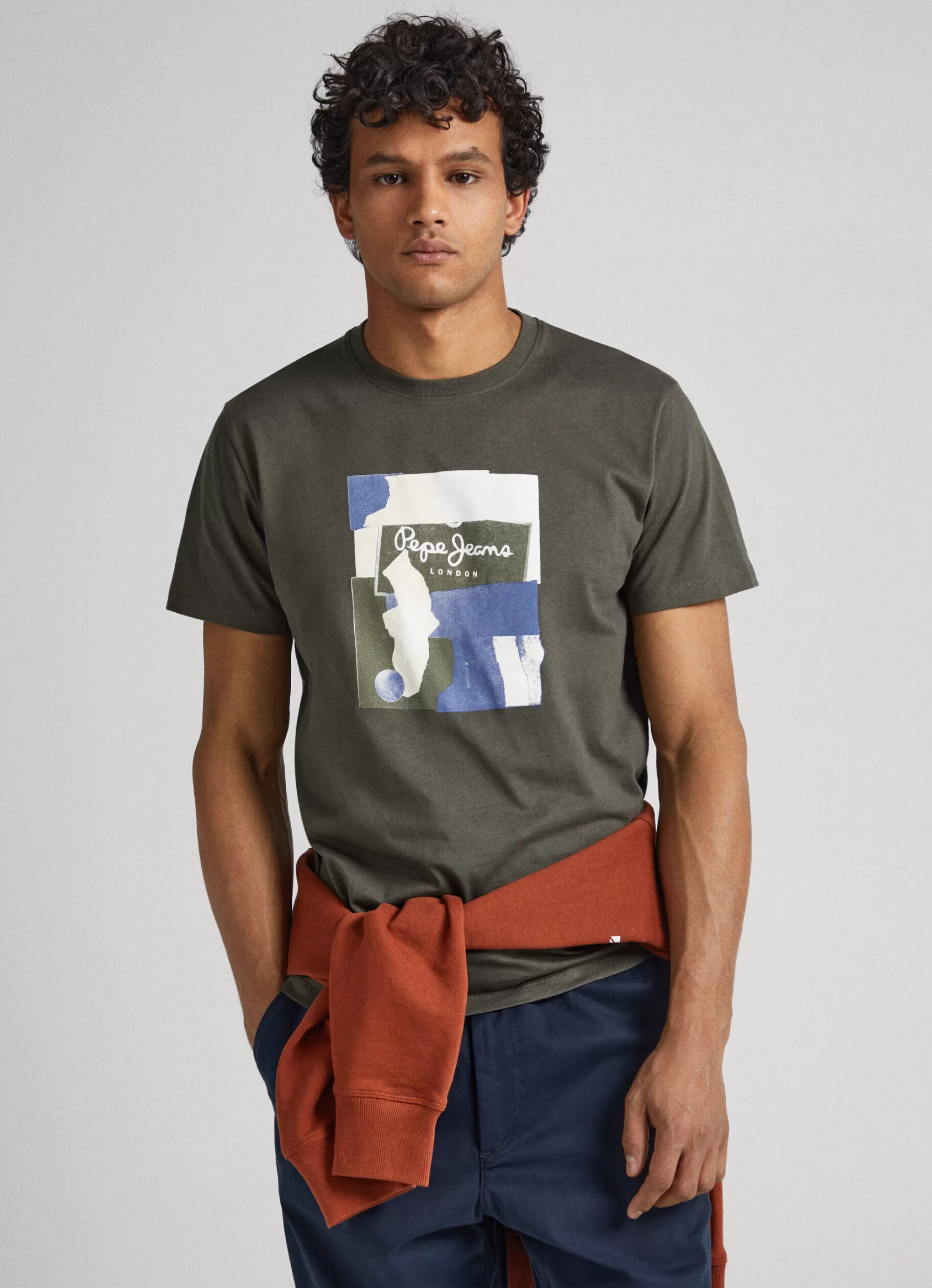 Homem Pepe Jeans T-Shirts>T-Shirt Com Logo Estampado