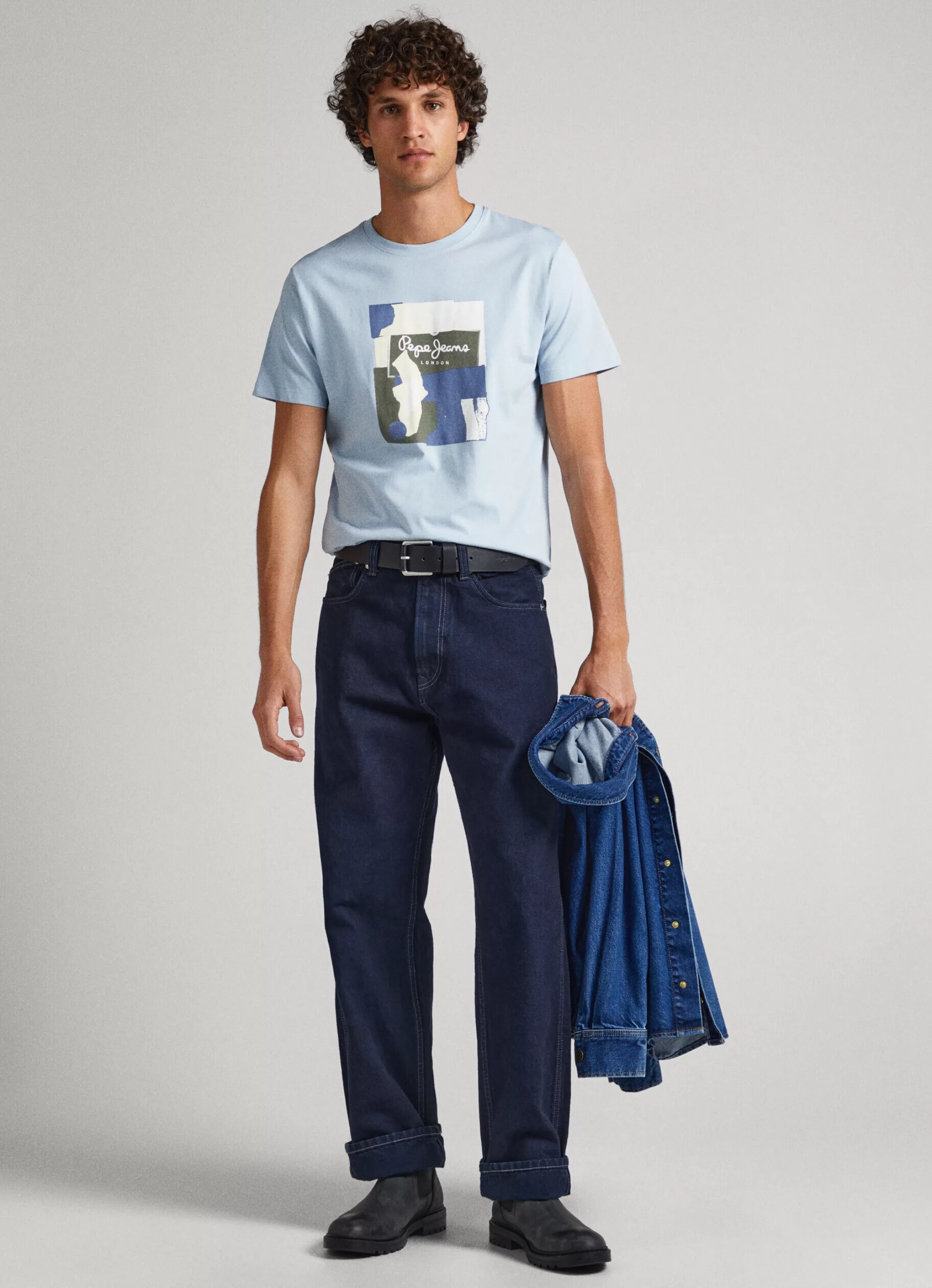 Homem Pepe Jeans T-Shirts>T-Shirt Com Logo Estampado