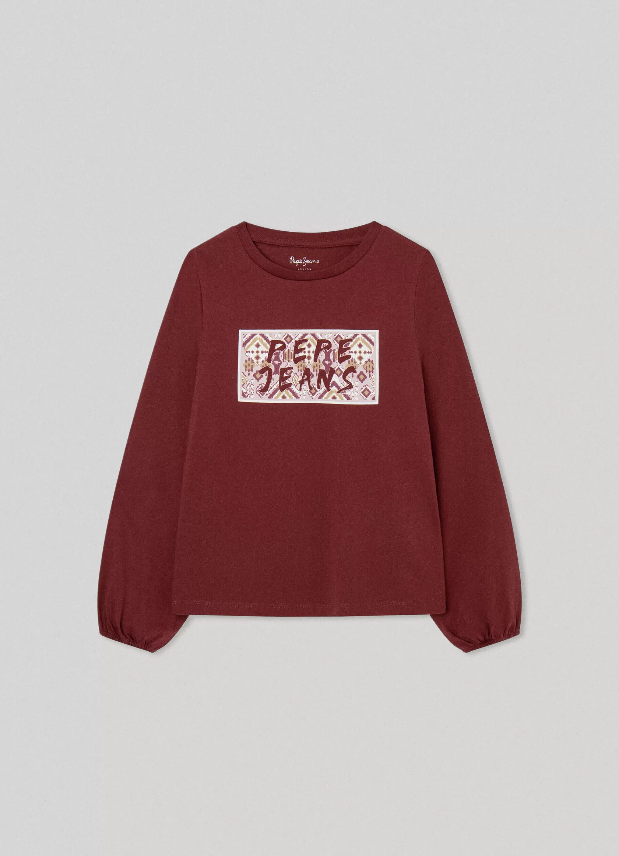 Rapariga Pepe Jeans Camisas E T-Shirts>T-Shirt Com Logo Ornamental