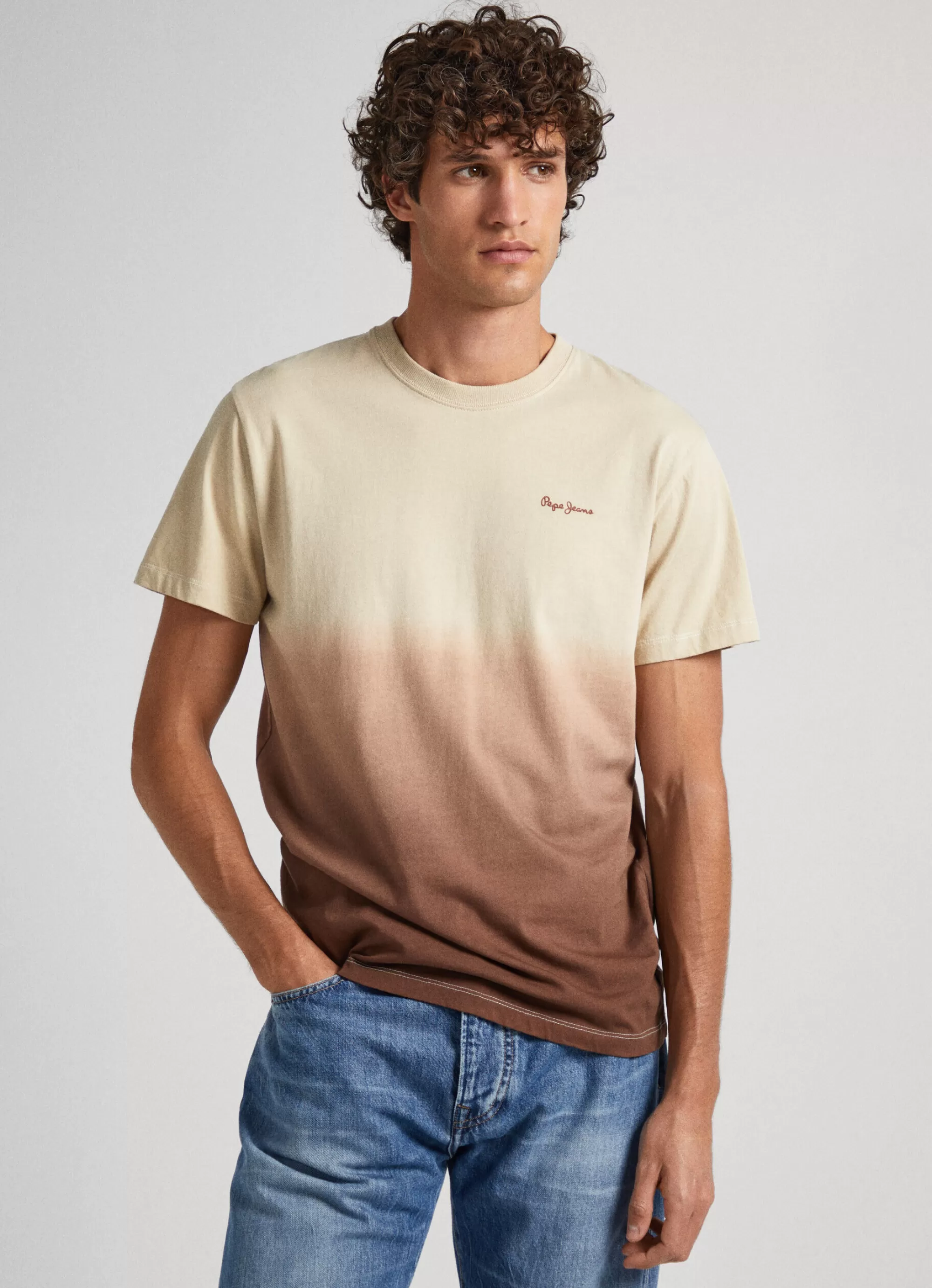 Homem Pepe Jeans T-Shirts>T-Shirt Deep Dye